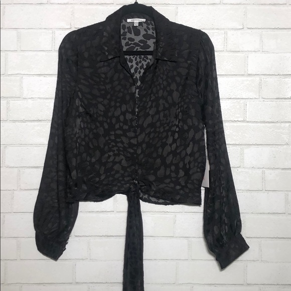 Good American Midnight Leopard Burnout Top - 6