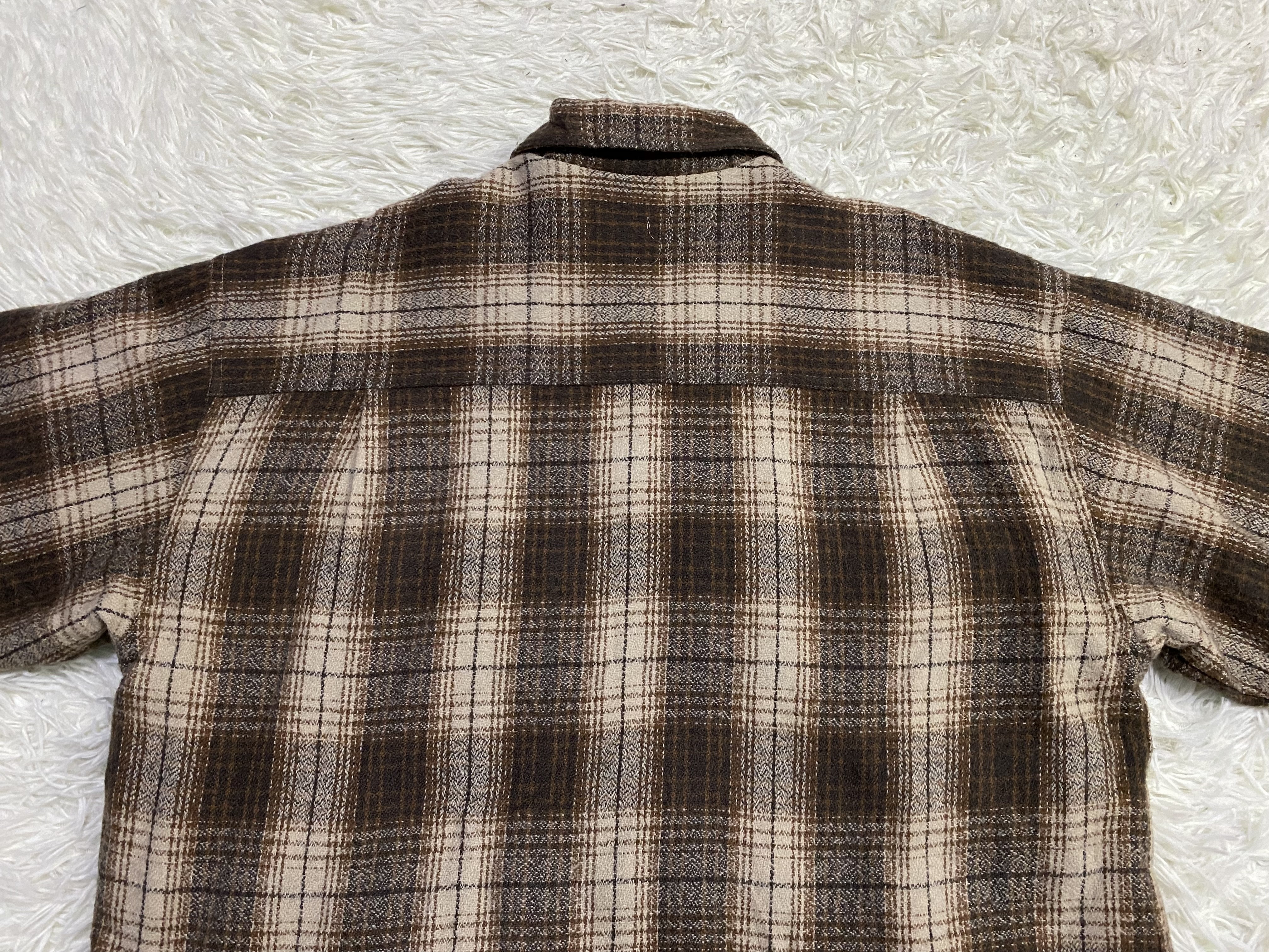 Flannel - Trav'ers AW-1 Checked Wool Blend Quilted Flannel - 7