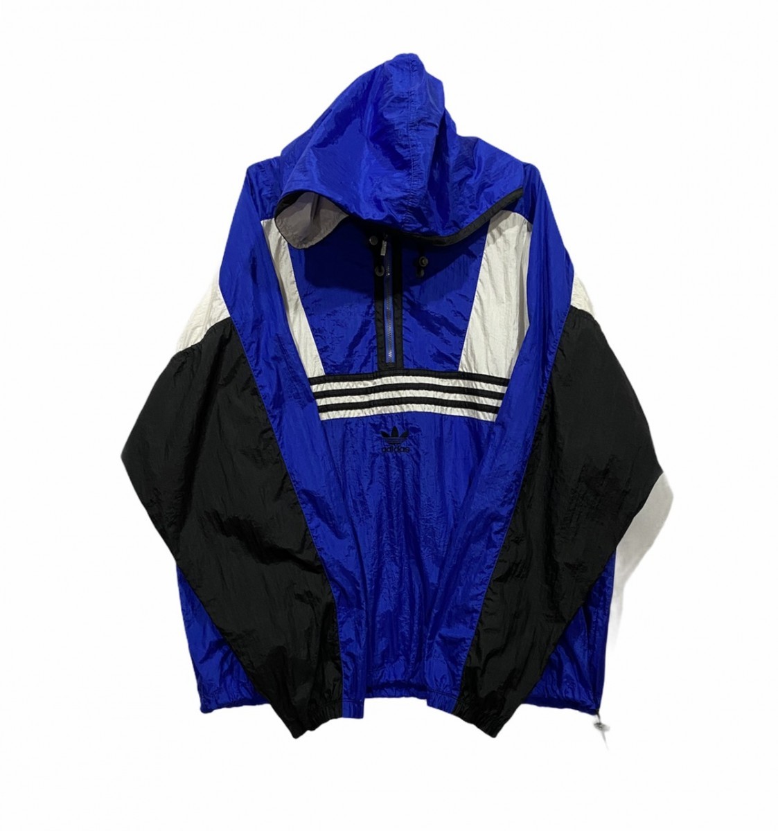 Vintage 90's Adidas Pullover Hoodie Nylon Track Jacket - 3