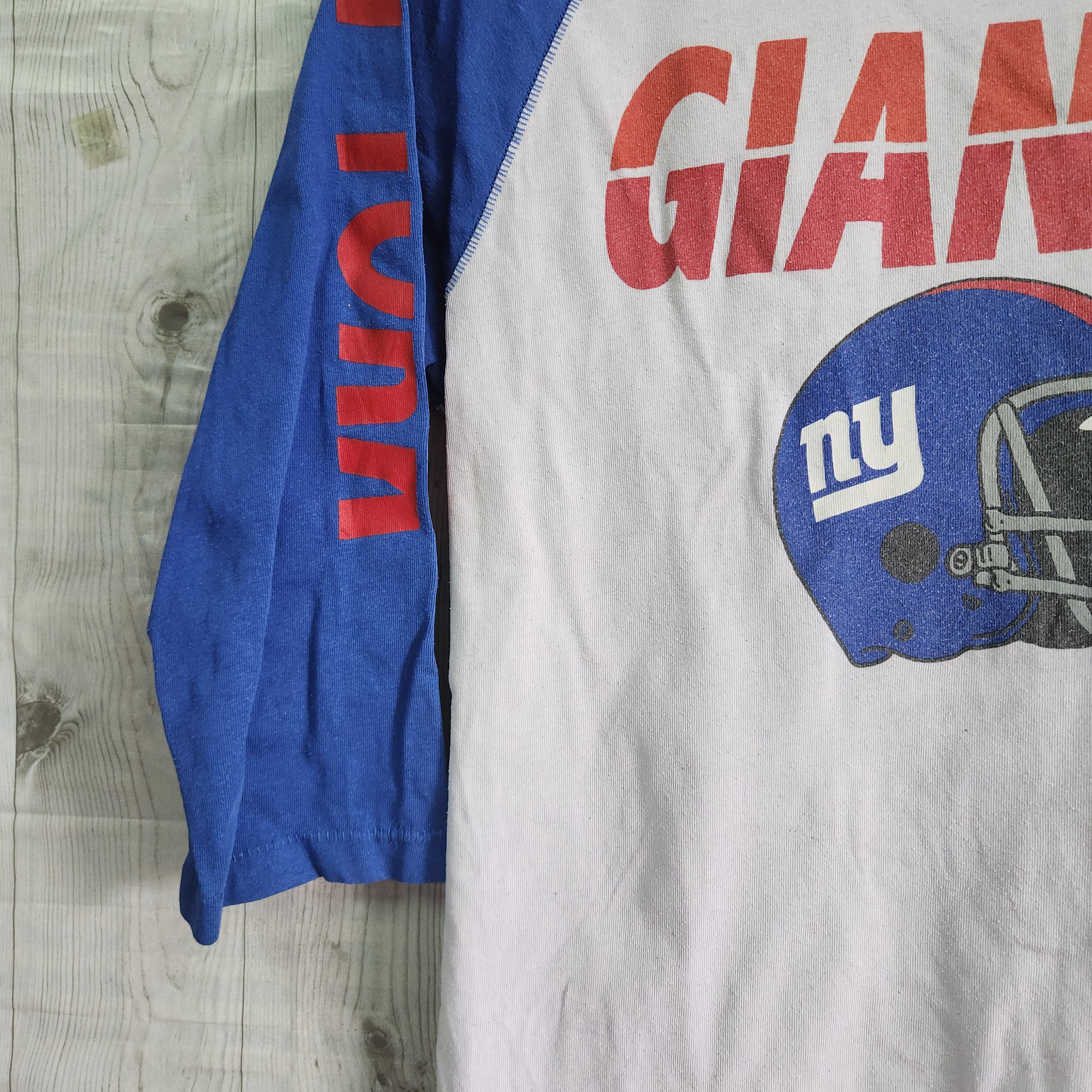 New York Giants NFL American Football Raglan TShirt - 5