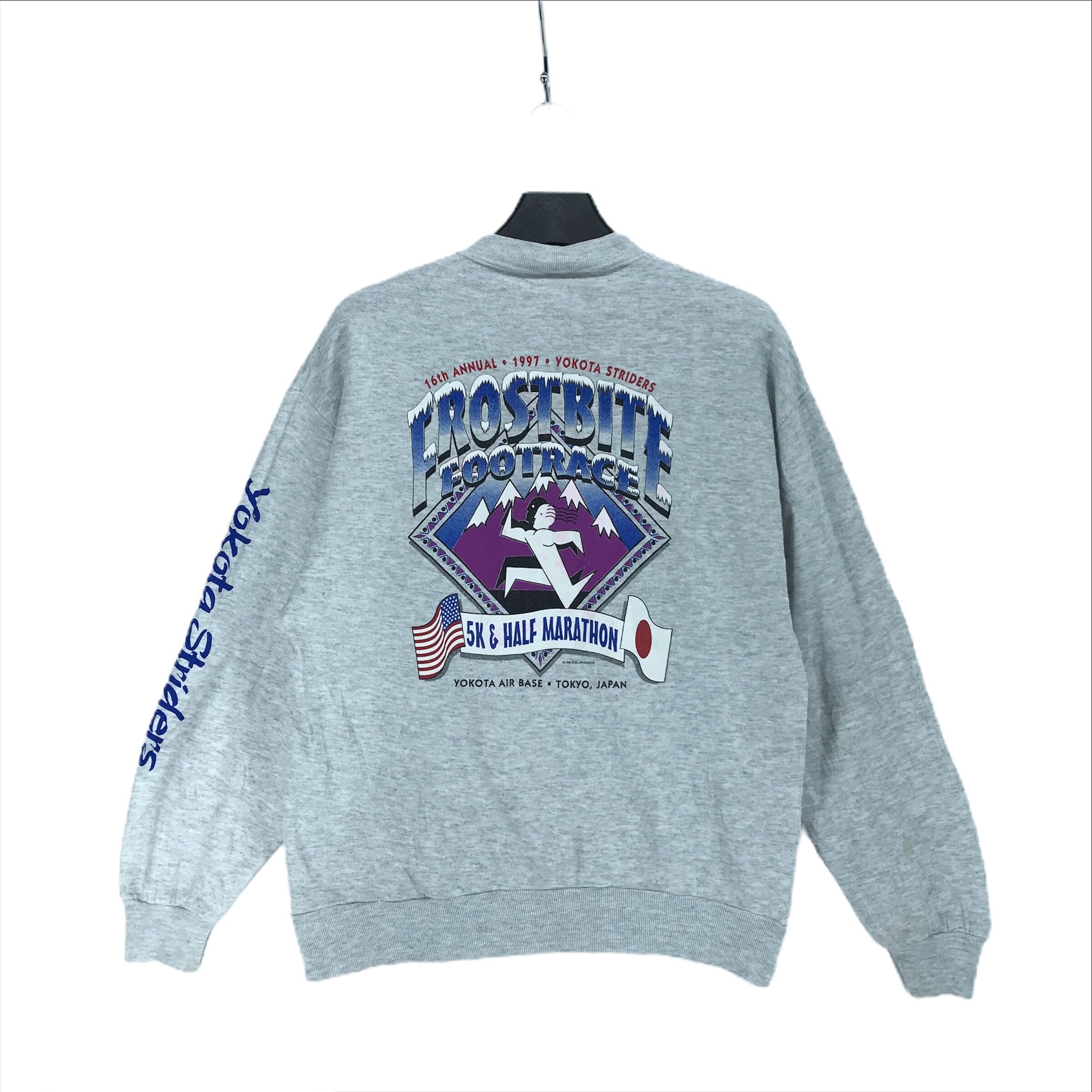 Vintage 96 Yokota Striders Running Club Sweatshirts #2169-84 - 1