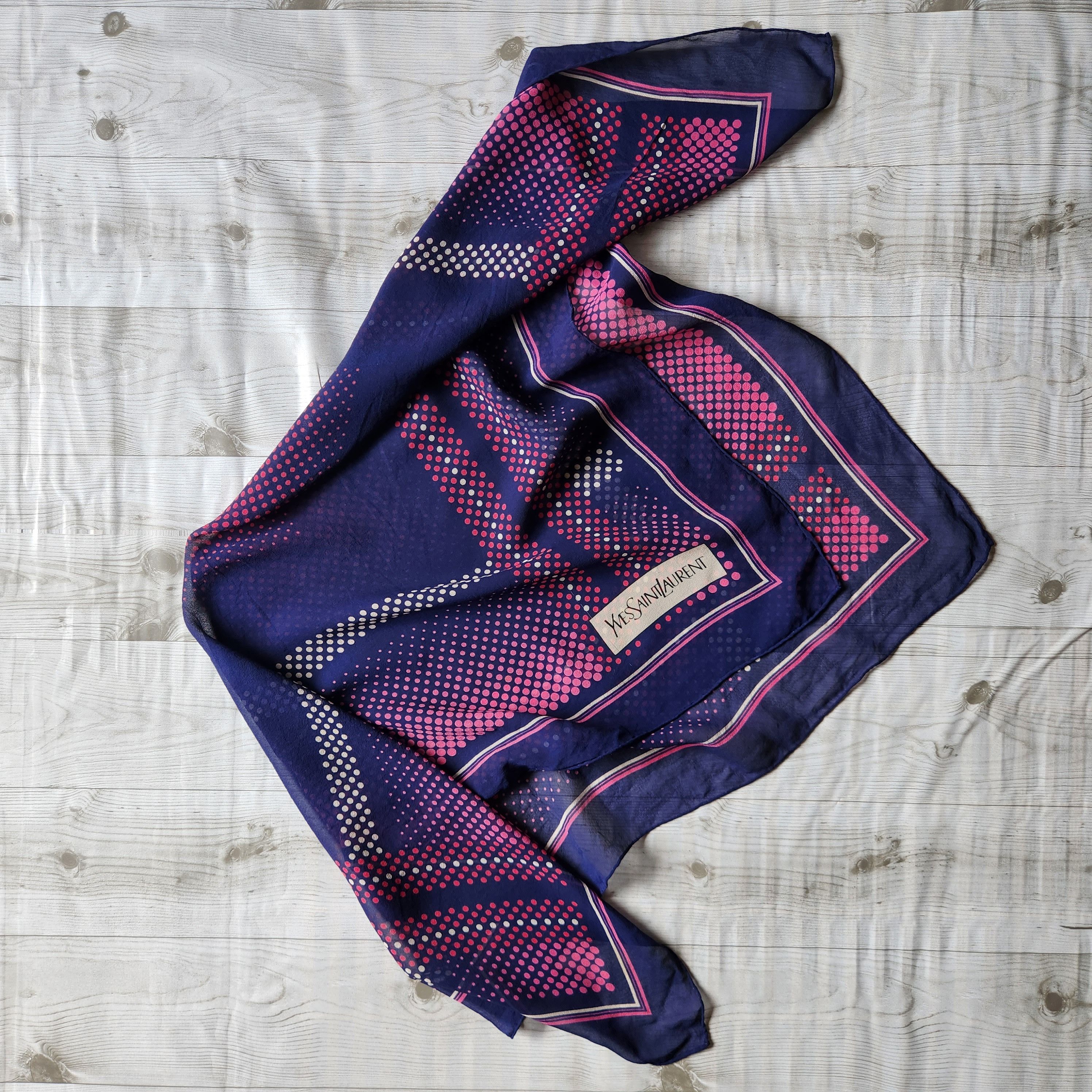 Vintage Yves Saint Laurent Silk Scarf - 2