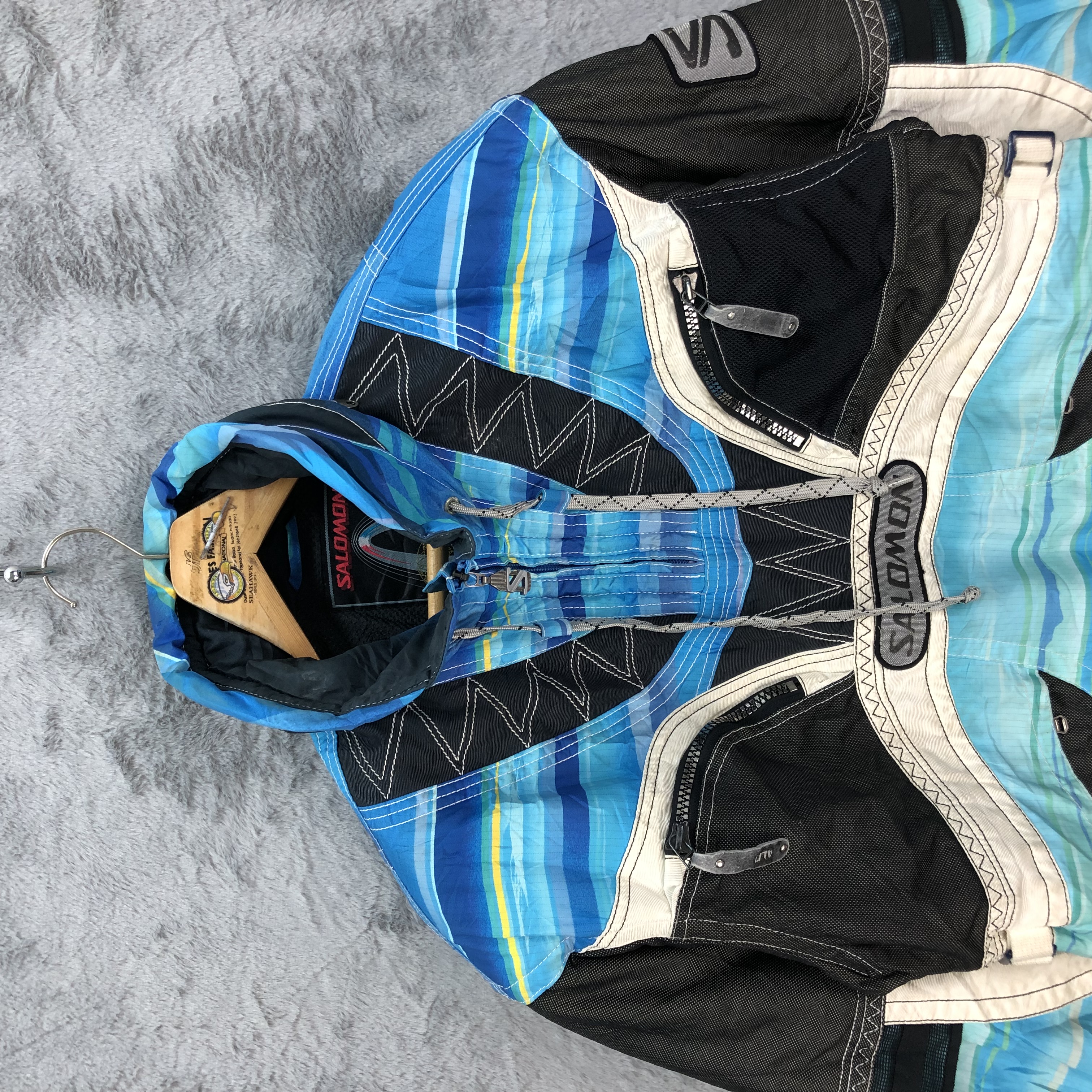 Salomon Optimal Movement Aqua Blue Ski Jacket #4748-167 - 2