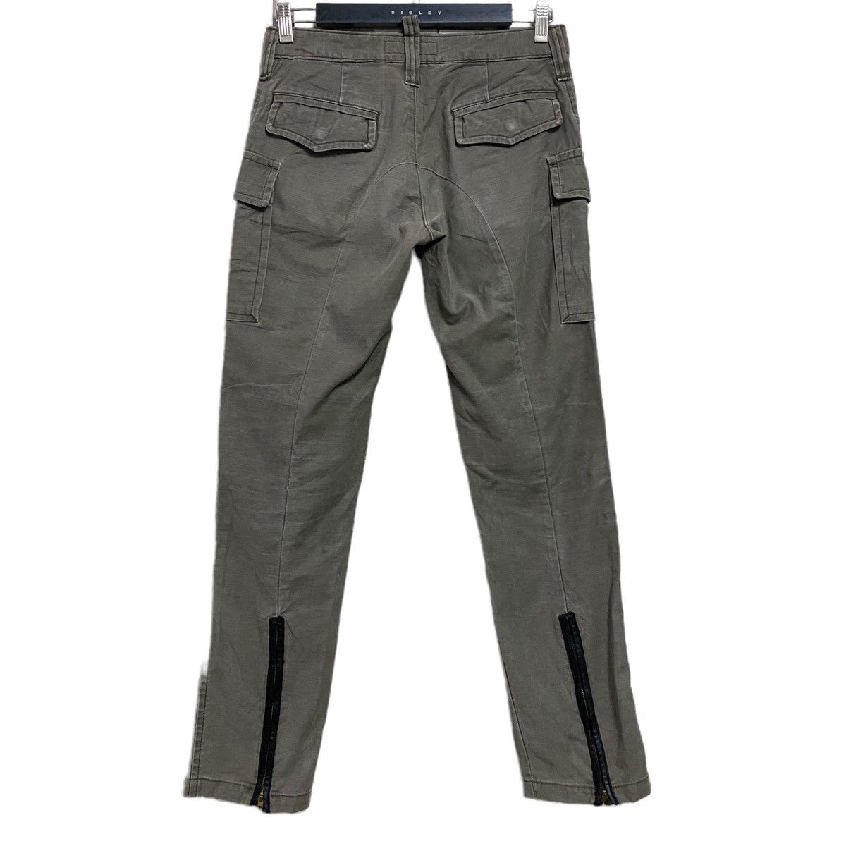 Japanese Brand ROSSO Cargo Flare Pants Zipper - 2