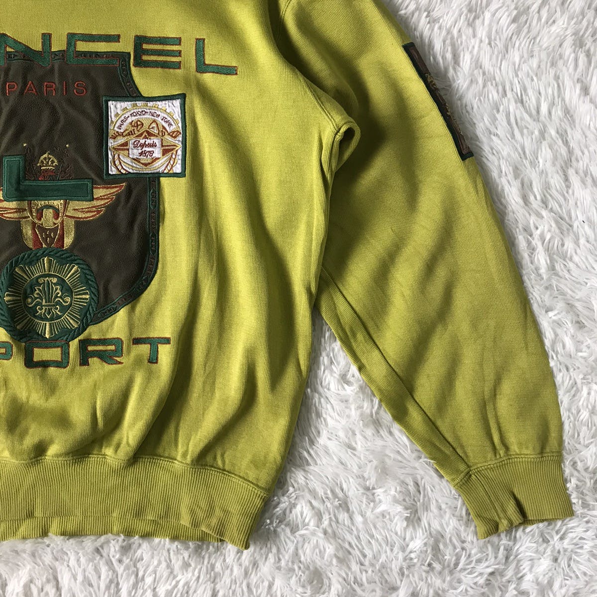 Lancel Sport Big Embroidered Sweatshirt Made in Japan - 4