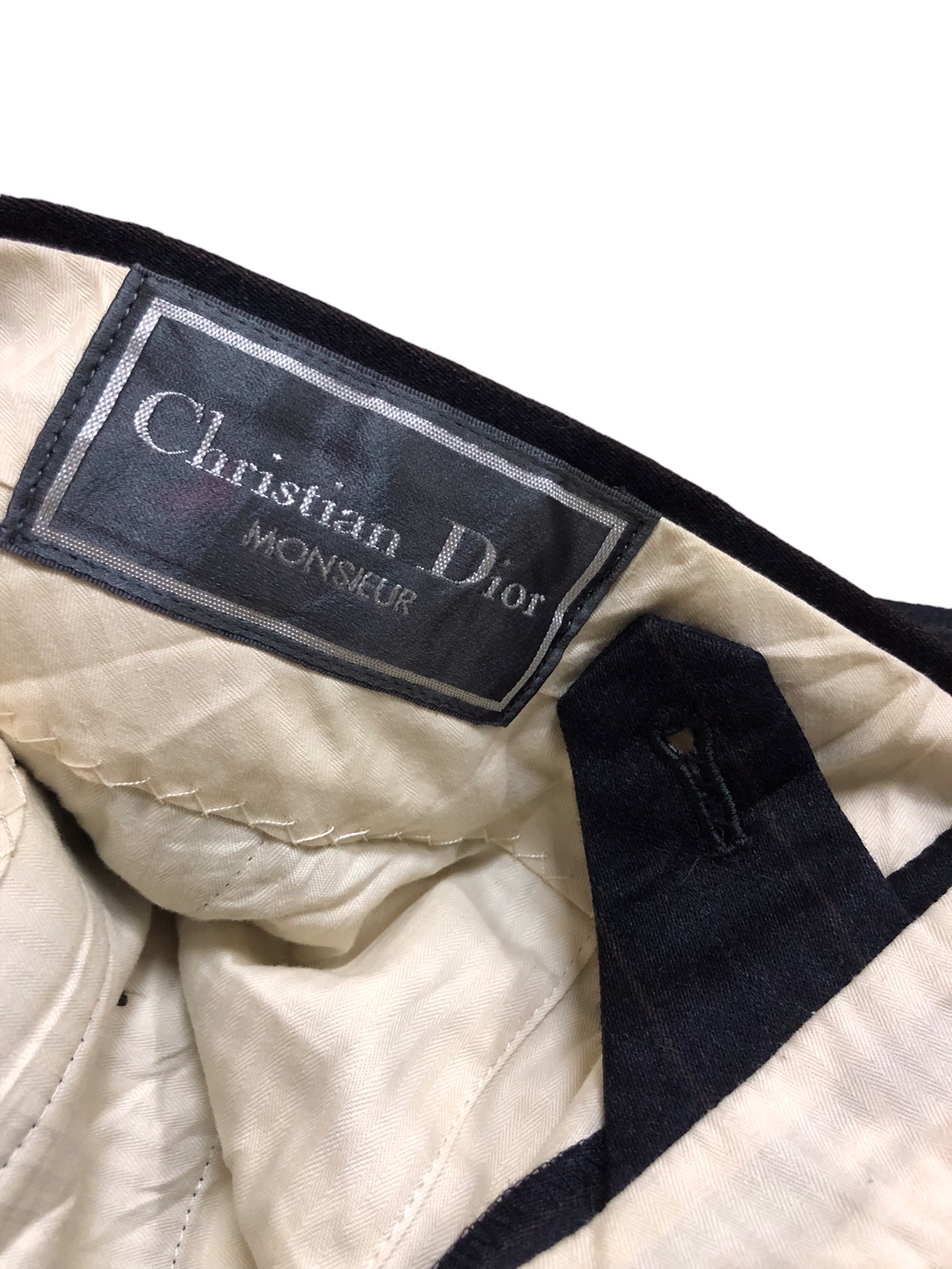 Christian Dior Monsieur - Christian dior monsieur wool classic suit black striped - 10