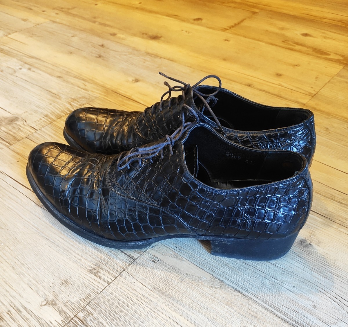 Gianni Barbato - Burnt coco leather derbies.Like Saint Laurent or Guidi - 6