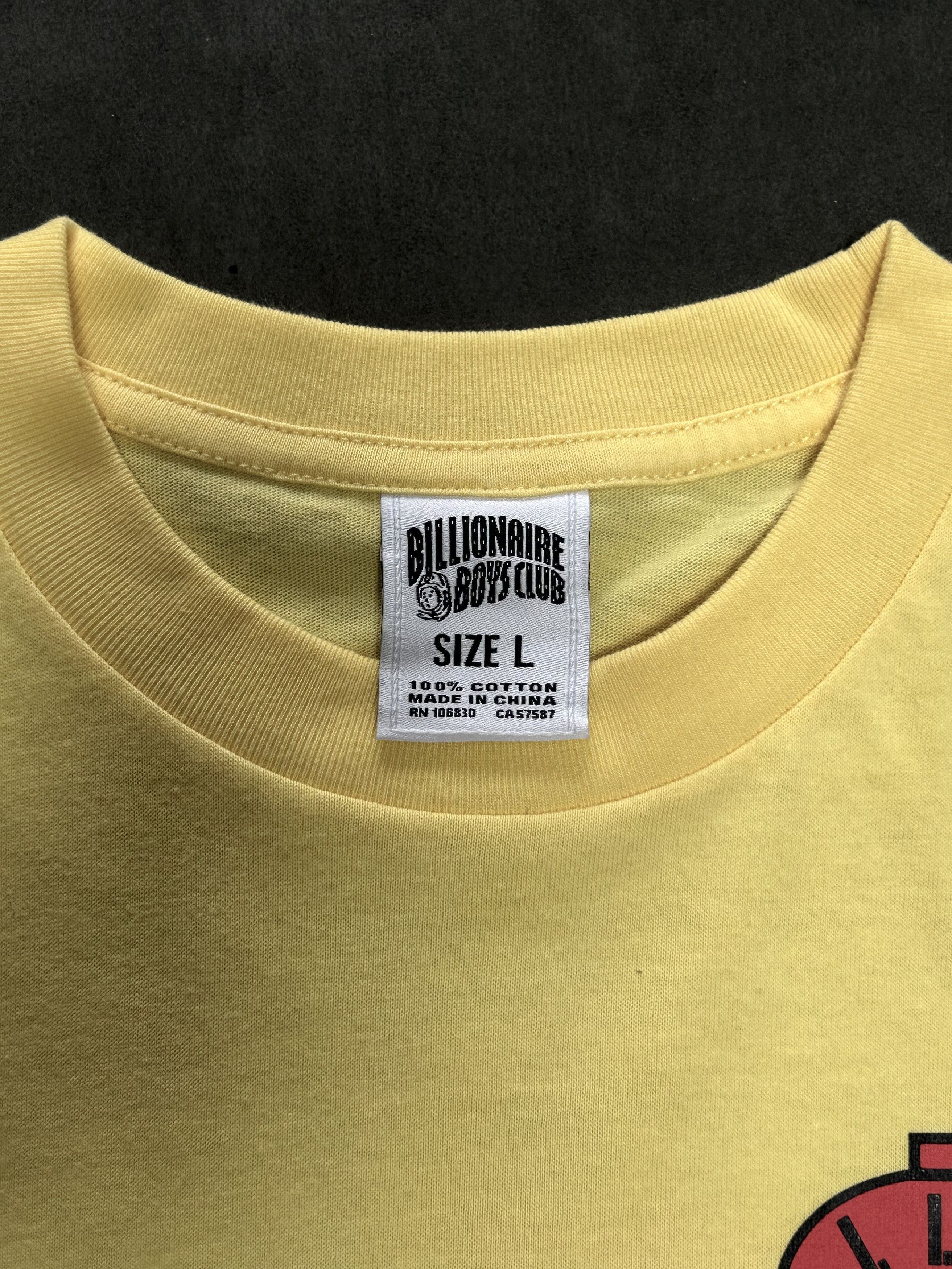 Rare Billionaire Boys Club BBC Supercar T-shirt Yellow Large - 6