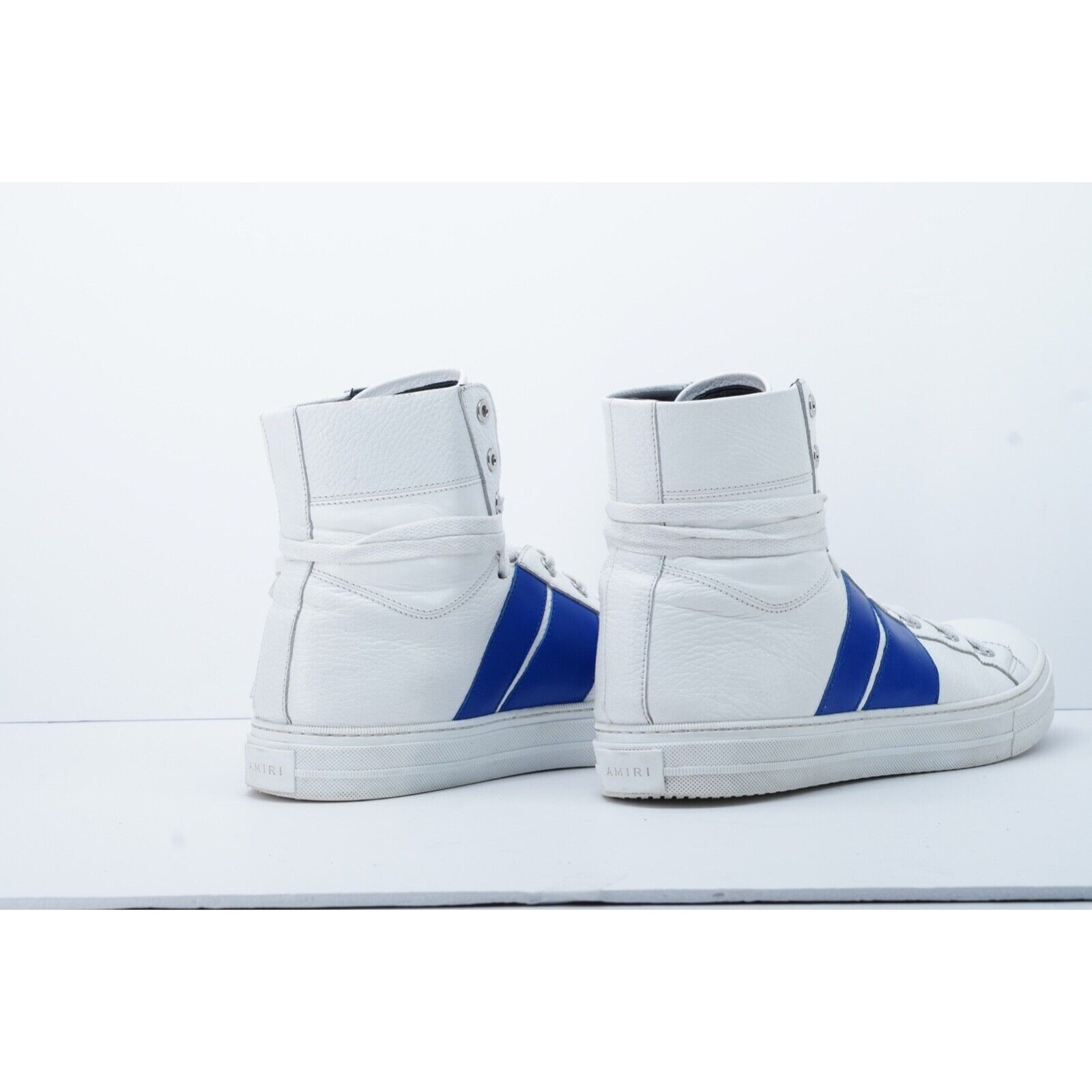 Amiri Sunset Sneakers White Blue High Top Lace Up $595 - Siz - 6