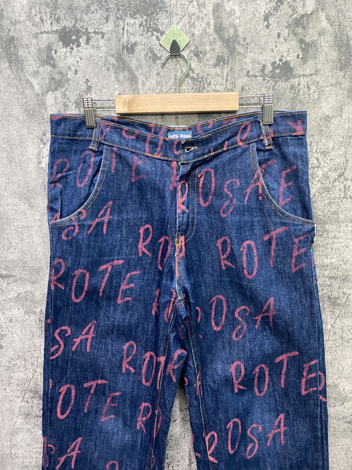 Distressed Denim - ROTE ROSA All Print Distressted Denim Jeans - 3