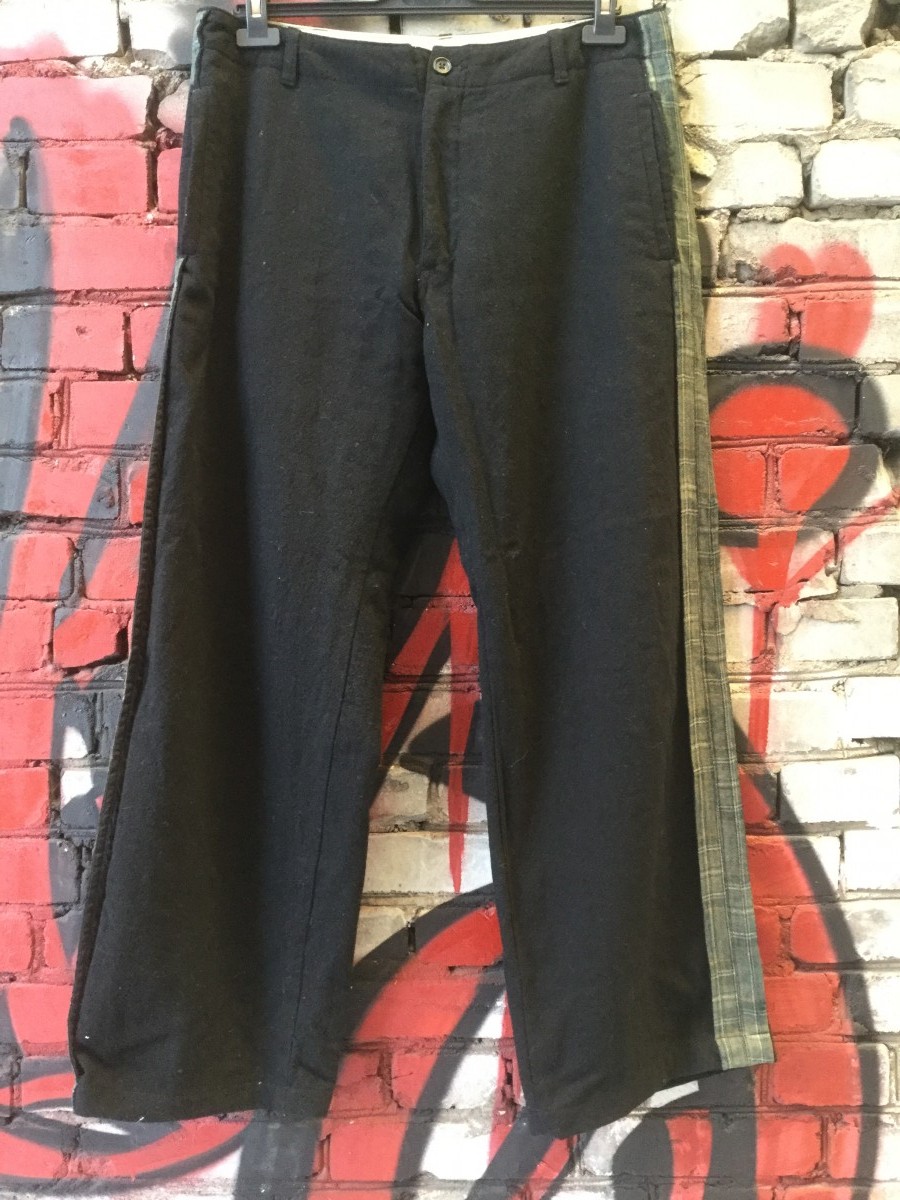 NEW Y's black/checked wool/nylon/cupro asymmetric suit - 3