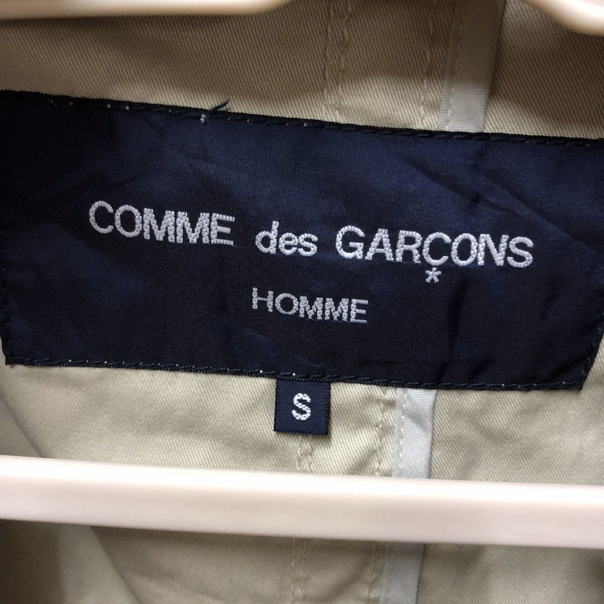 AD2005 Comme des garcons homme cotton trench coat - 3