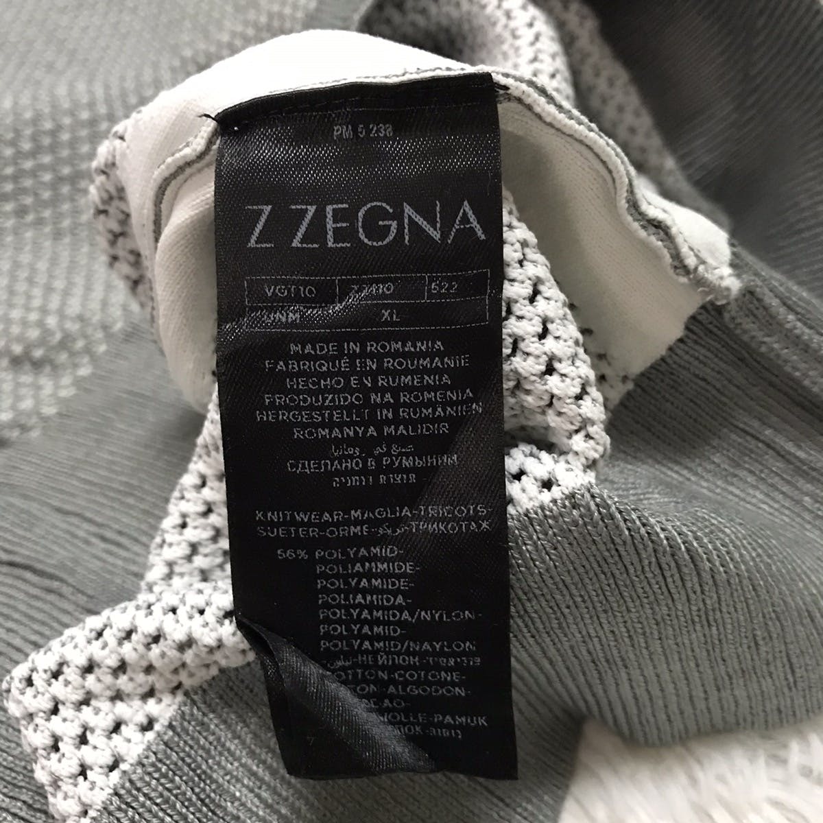 Z Zegna Netting Knitwear Maglia Tricots Made in Romania - 9