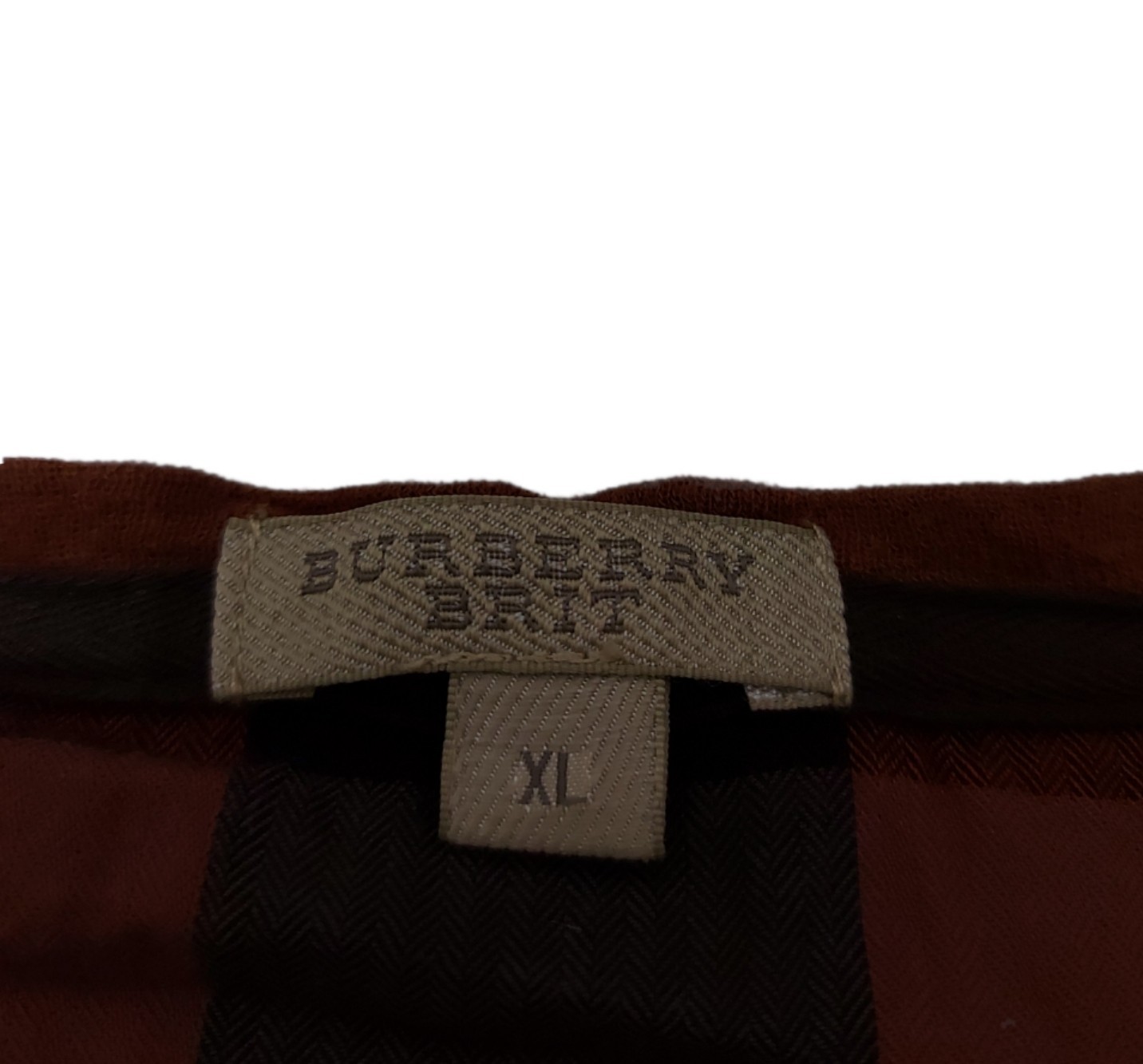 RARE! BURBERRY BRIT STRIPED L/SLEEVE - 6