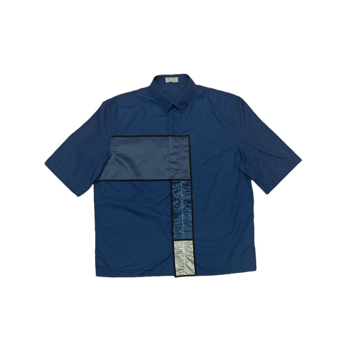 SS14 Dior Homme Kris Van Assche Haute Patchwork Shirt - 4