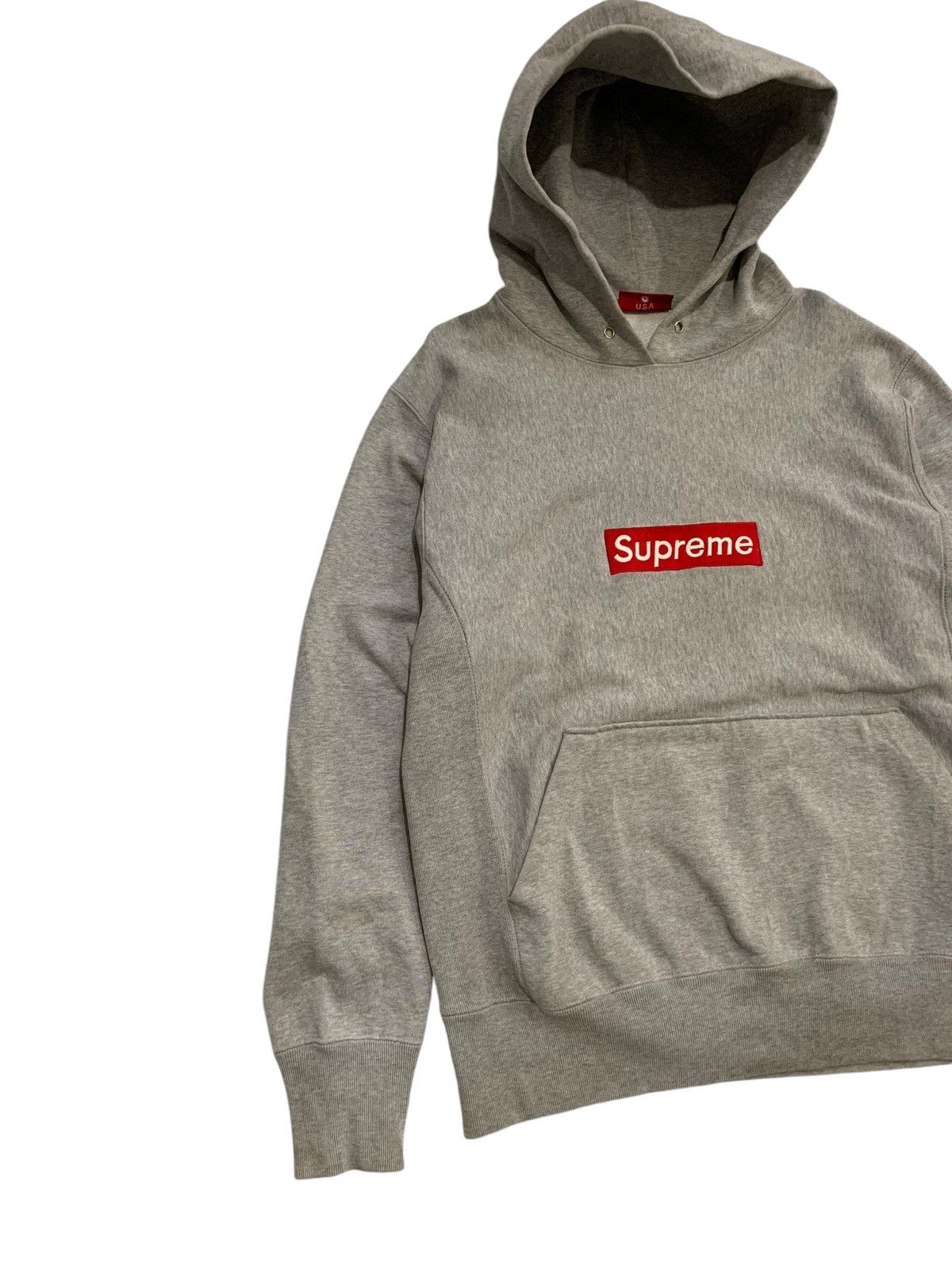 Supreme 🔥VTG OG SUPREME BOX LOGO HEATHER GREY HOODIE | ilscoxon |  REVERSIBLE