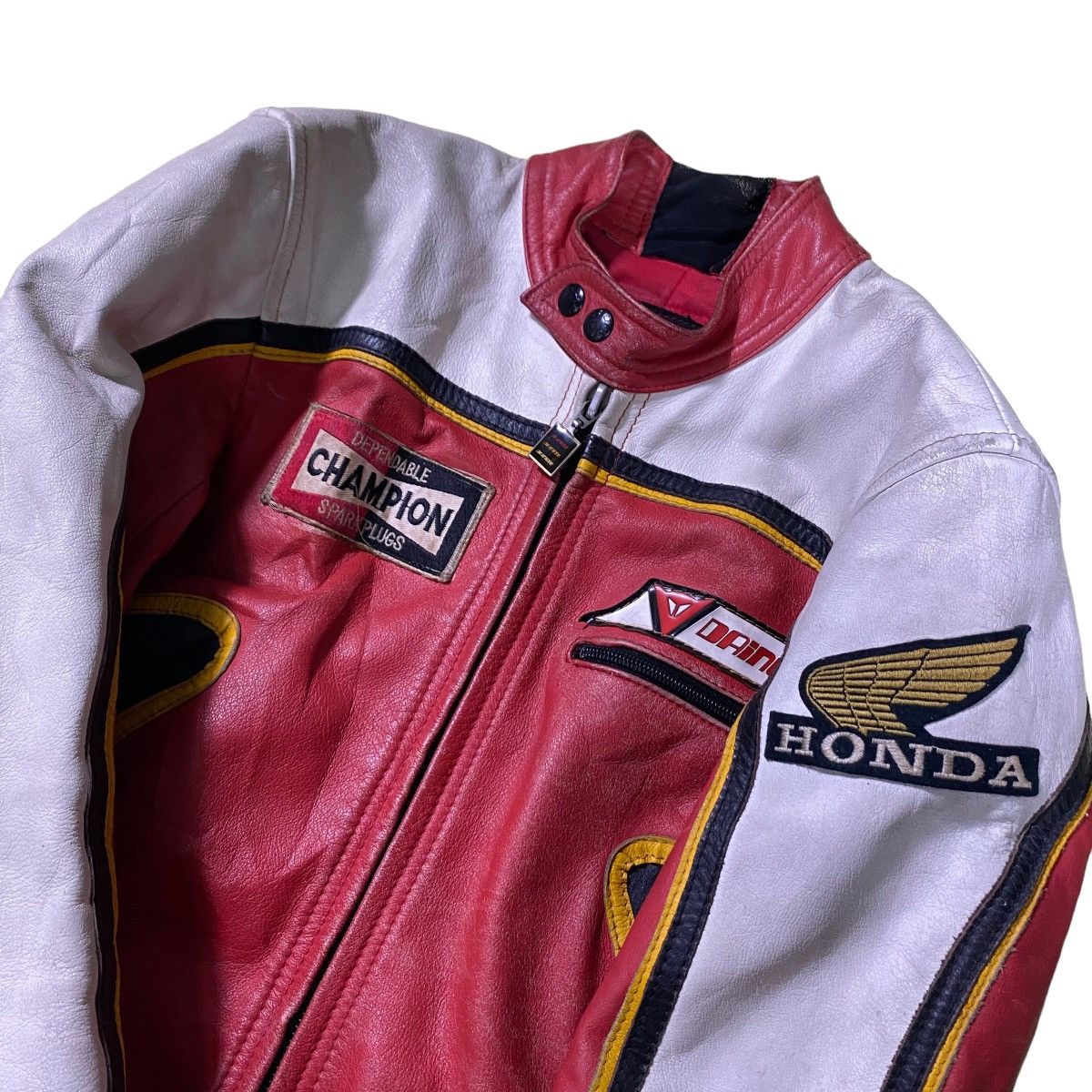 Vintage 80s Dainese Overall Riding Suit Class Leather - 8