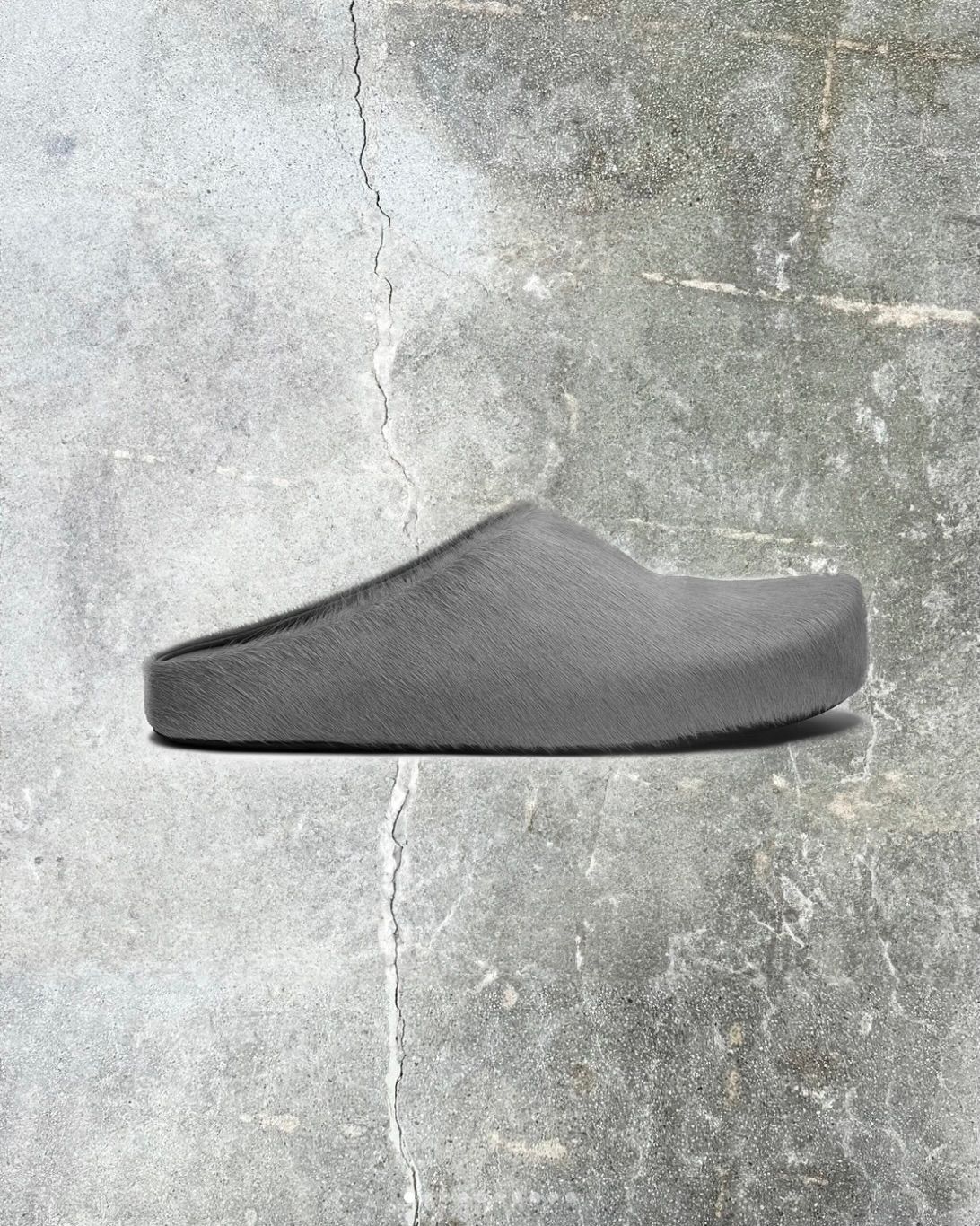 Grey Fussbett Sabot Loafers - 1
