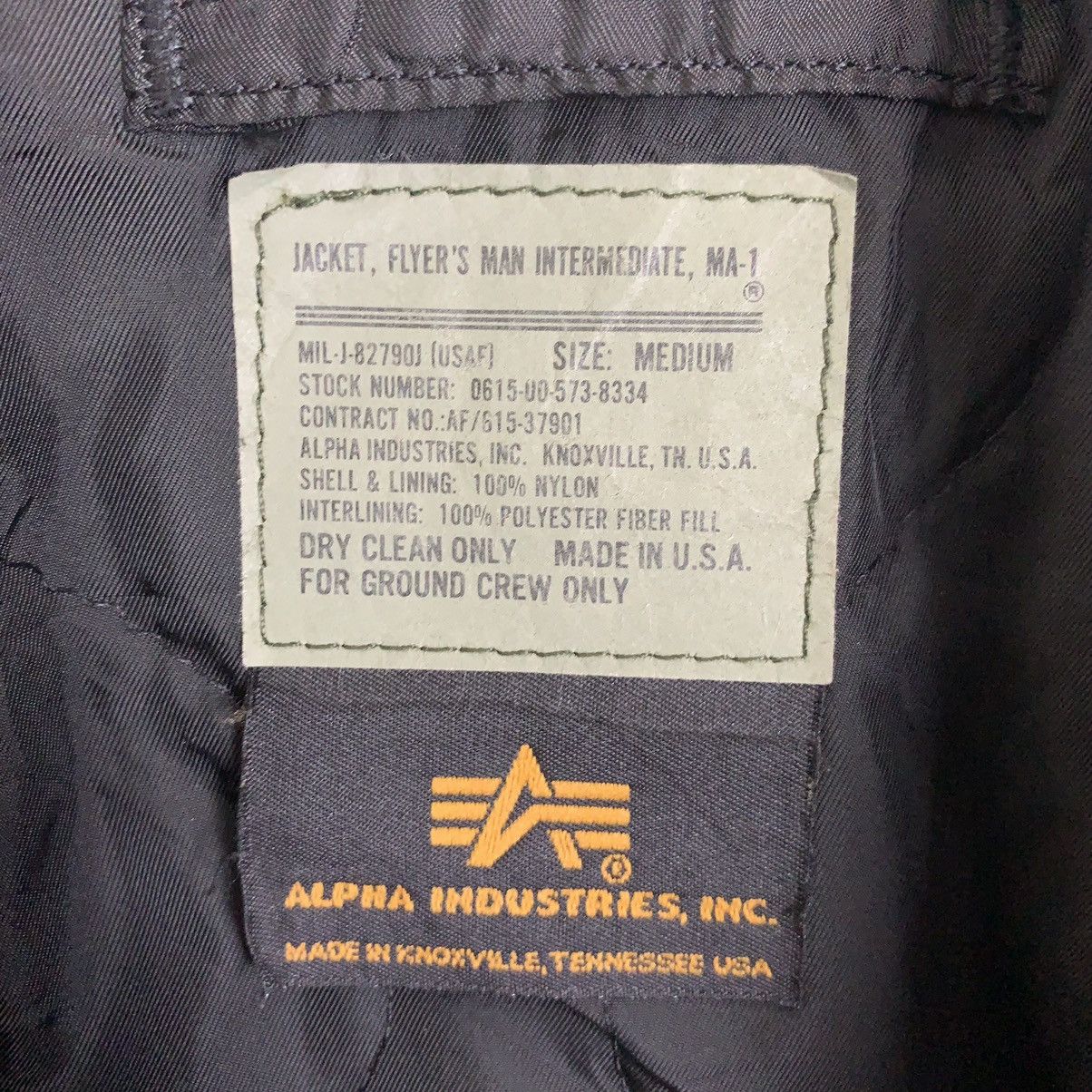 Alpha Industries American Military Made in Usa Flight Jacket - 13