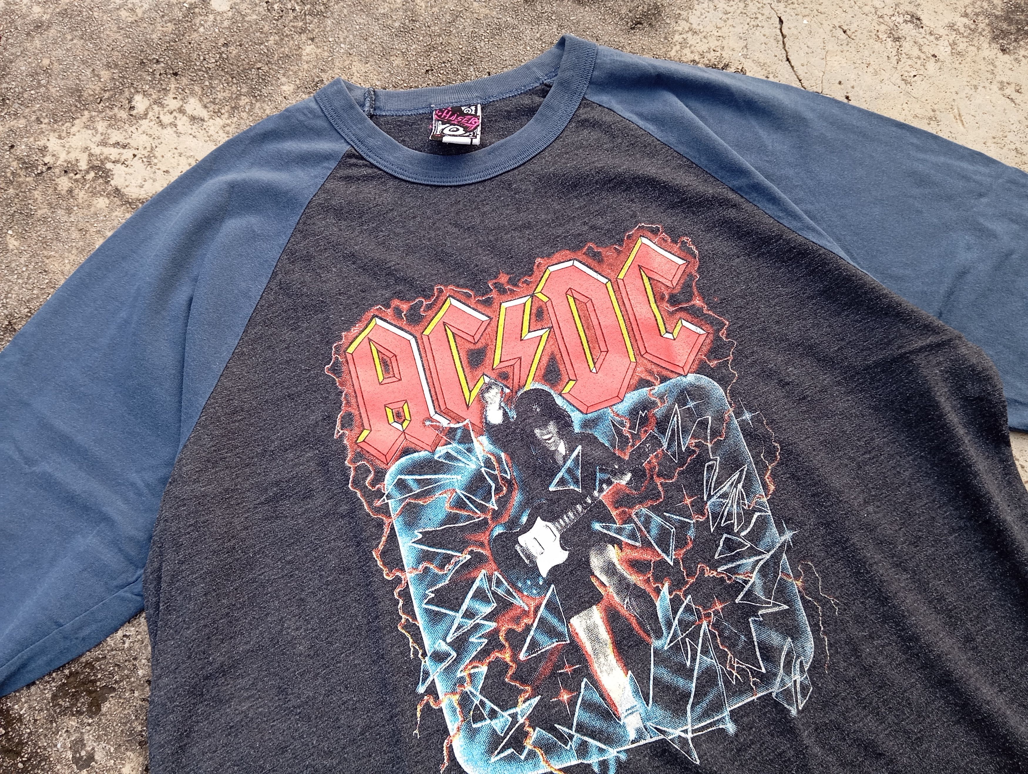 Vintage - VTG 2000s ACDC 🎸 3Q Raglan tshirt 🤩 - 1