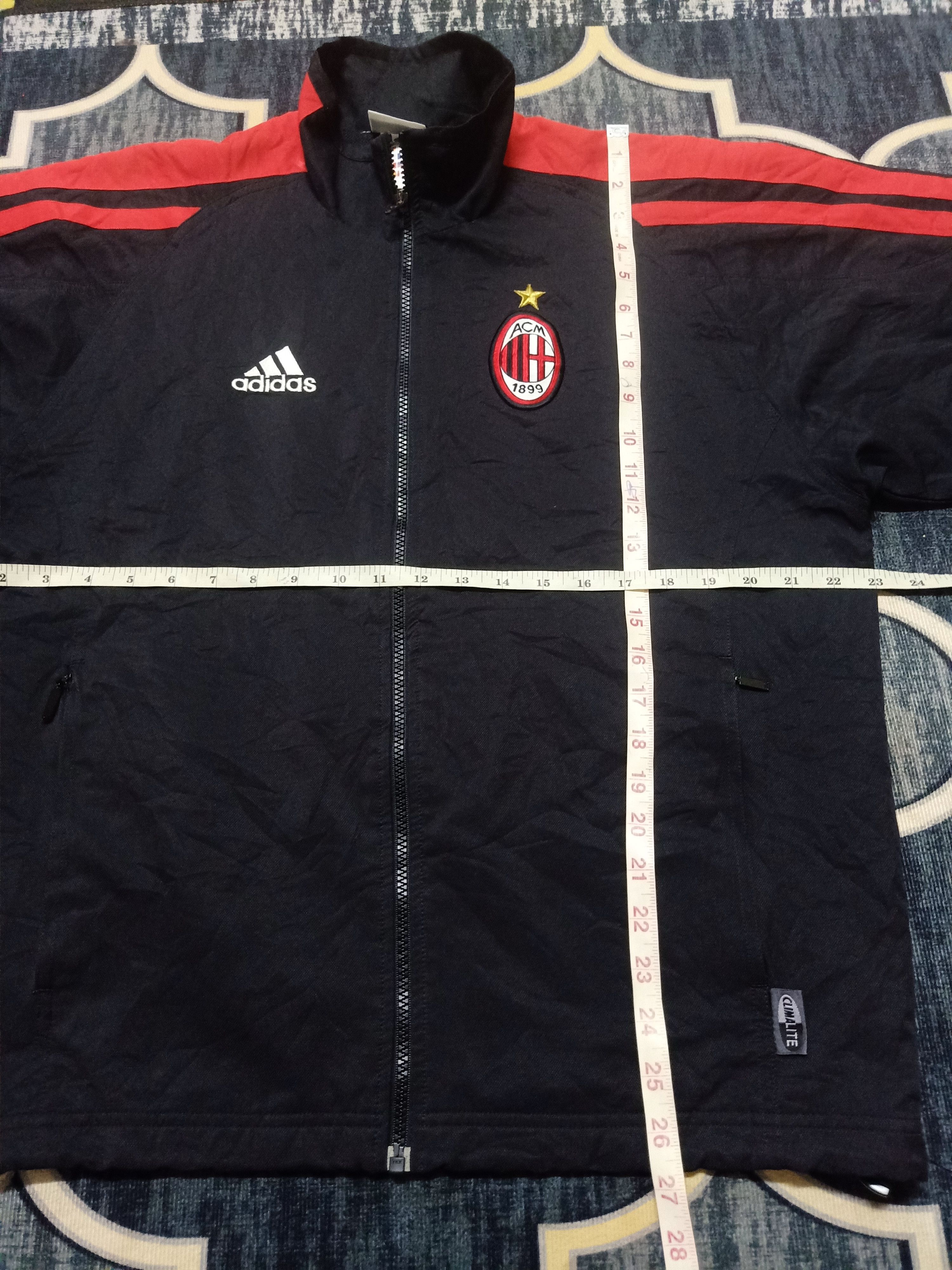 Soccer Jersey - Vtg Y2K AC Milan 01 Team Jacket - 6