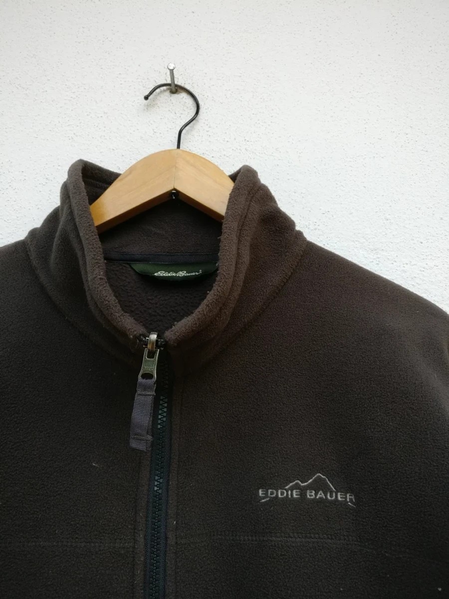 Eddie Bauer - EB Plain Fleece Zipper Jackets Outerwear Outdoor Sweater - 2