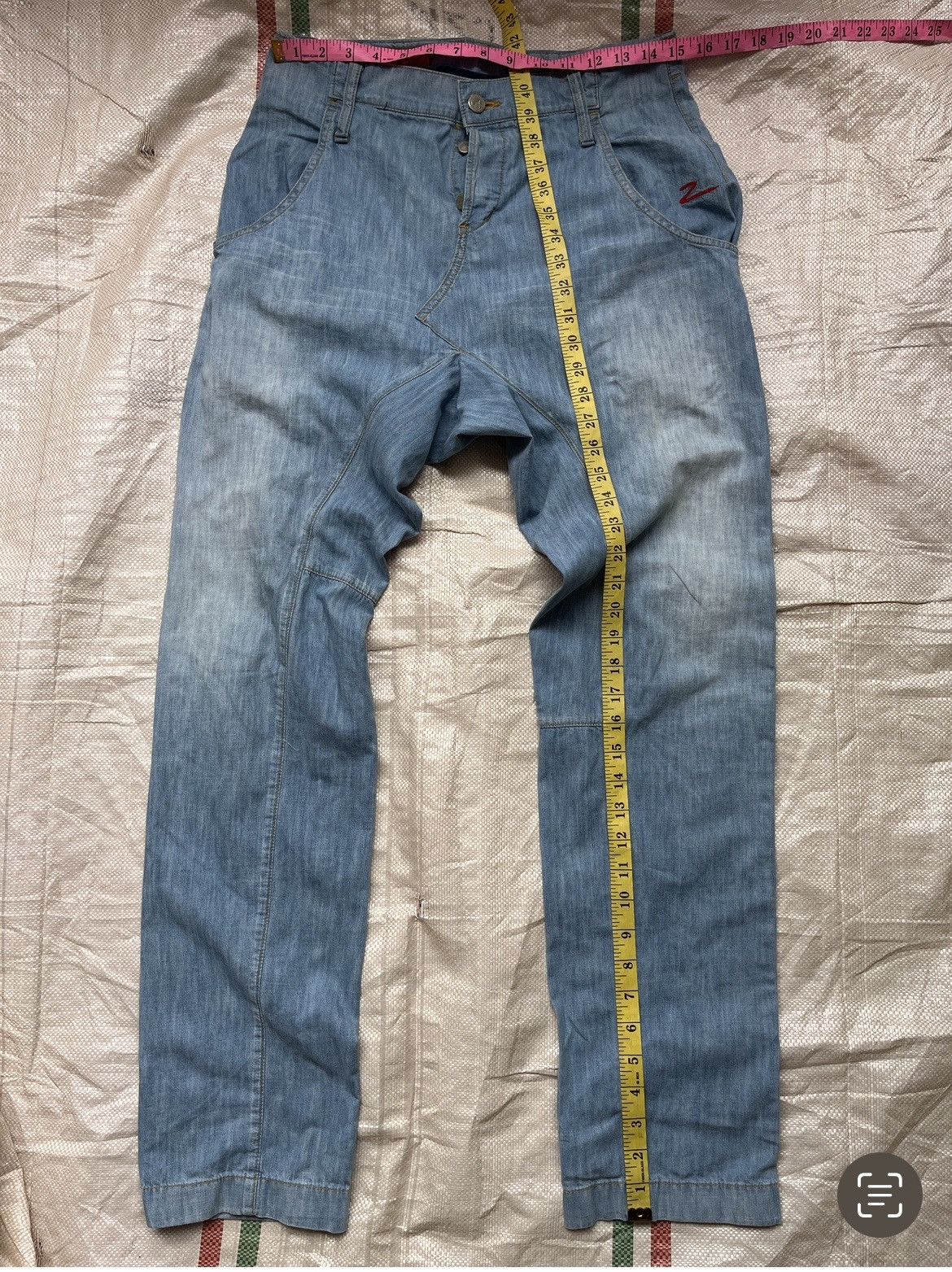 Issey Miyake Assymmetrical Cabane De Zucca Denim Jeans Japan - 4