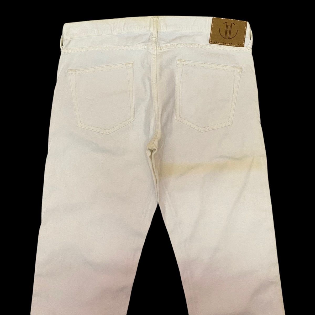 RARE🇯🇵JAPAN BLUE JEANS WHITE DENIM JEANS - 7