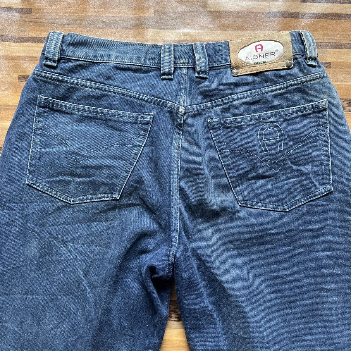 Italian Designers - Vintage Aigner Jeans Street Style Baggy Made In Italy - 14