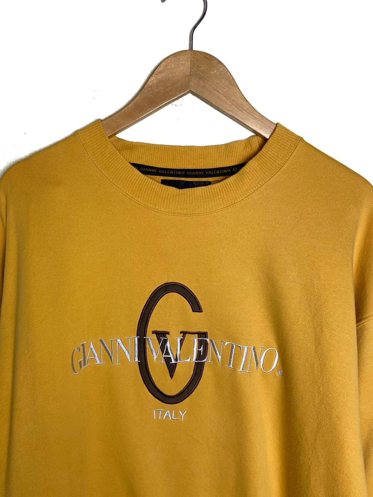 Vintage Gianni Valentino Embroidered Big Logo Sweatshirt - 2
