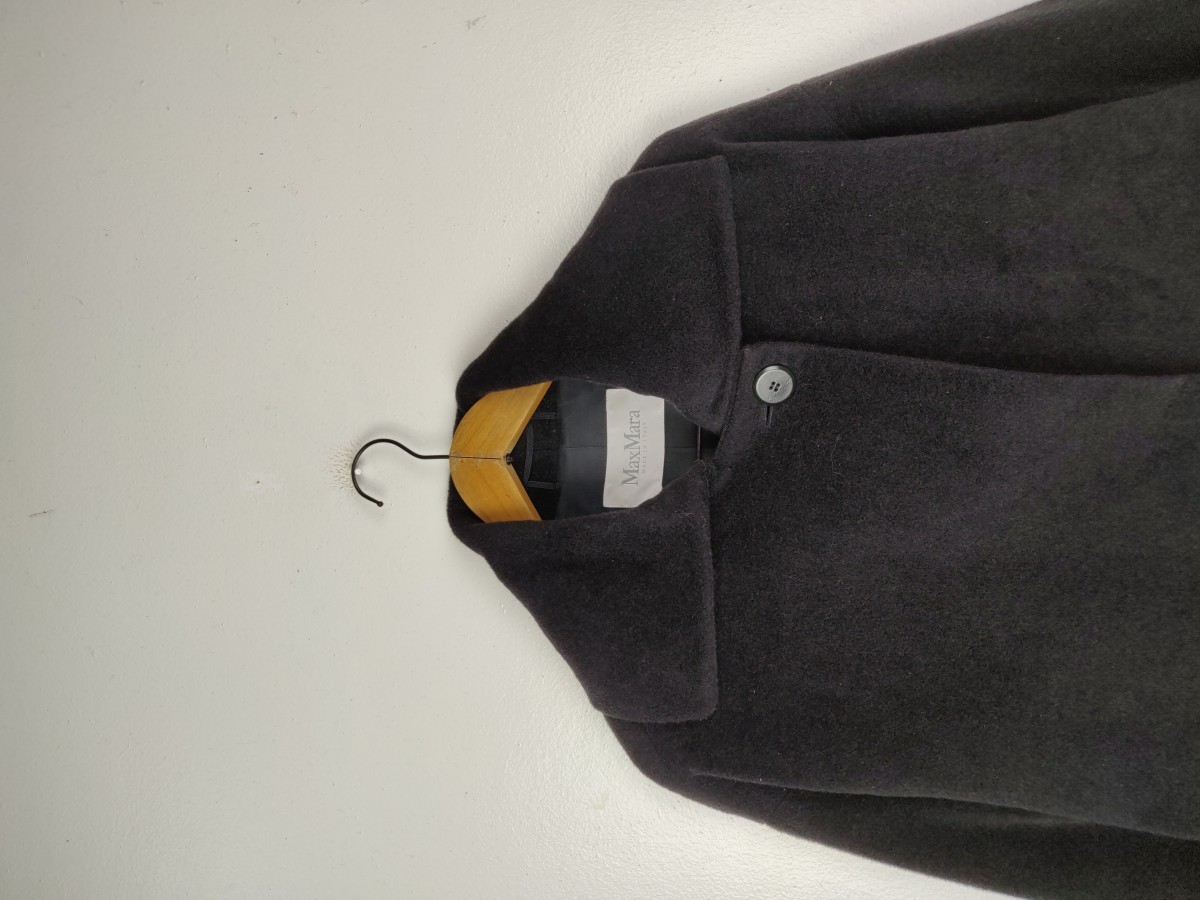 Max Mara - Single Button Italy Long Coat Wool Jacket - 3