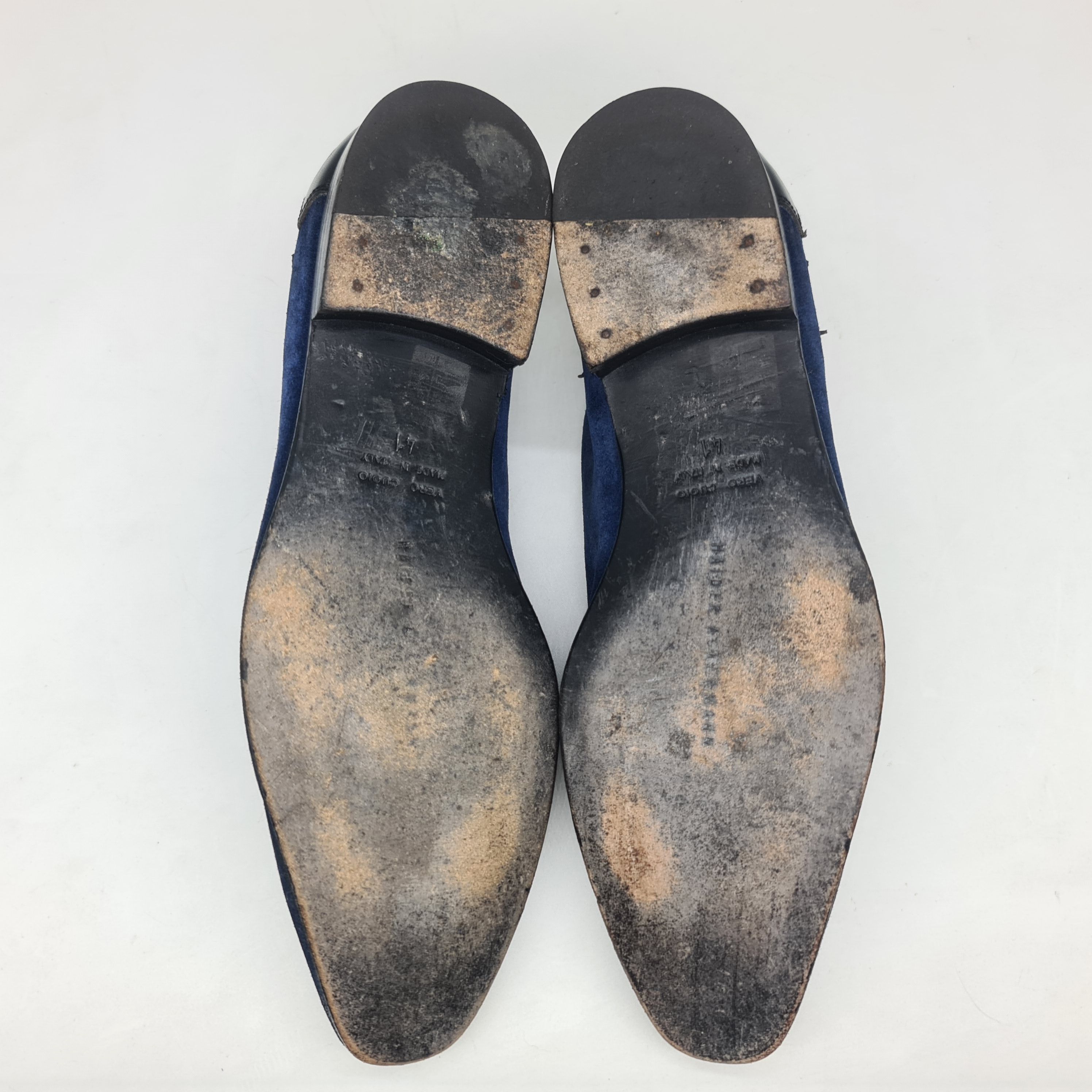 Haider Ackermann - SS16 Runway Blue Suede Oxford Shoes - 7