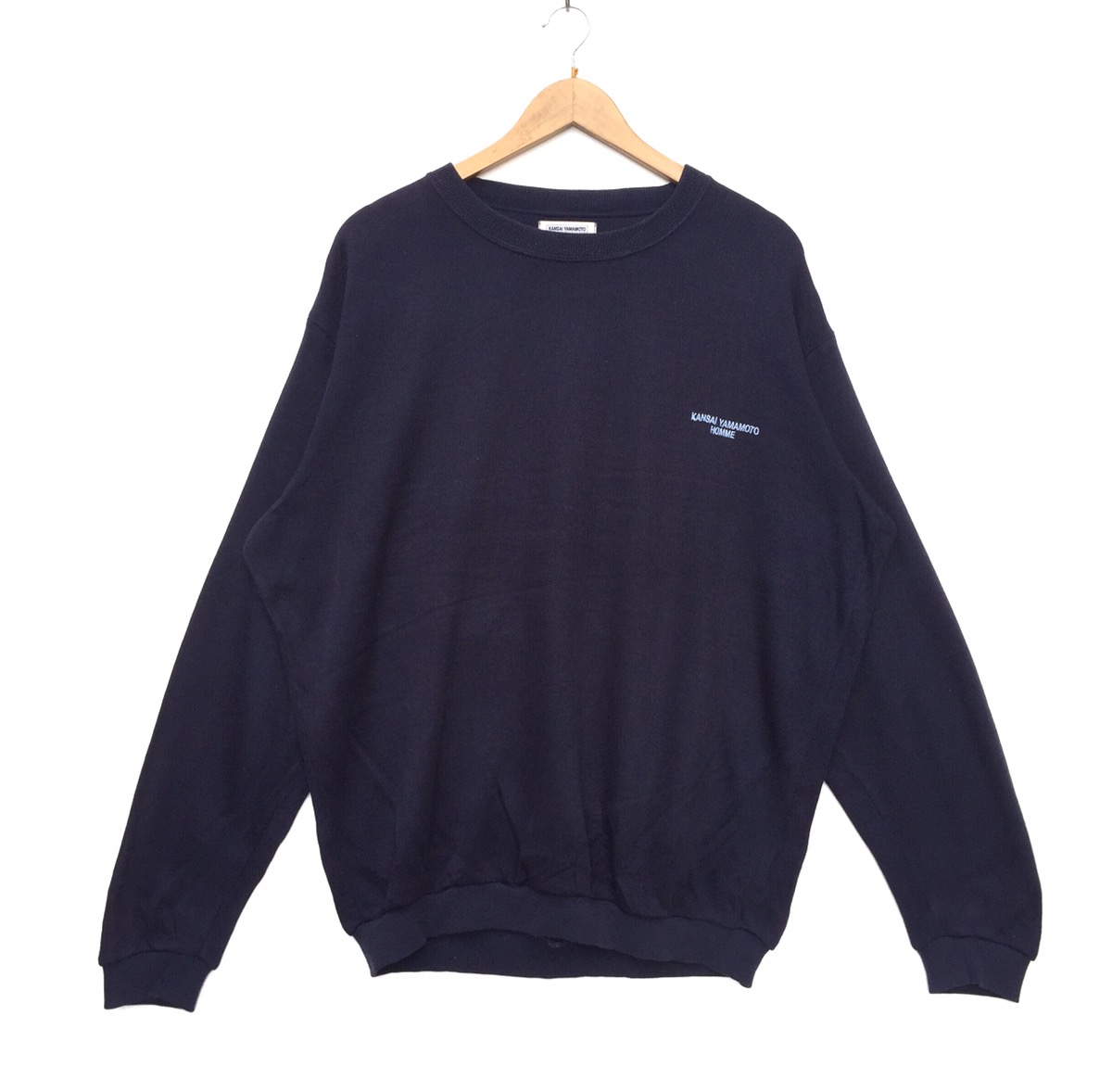 Kansai Yamamoto Kbs - Vintage 90s Kansai Yamamoto Homme Embroidery Logo Sweatshirt - 1