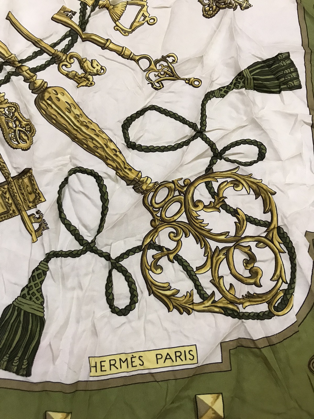 Hermes master key silk scarf - 2