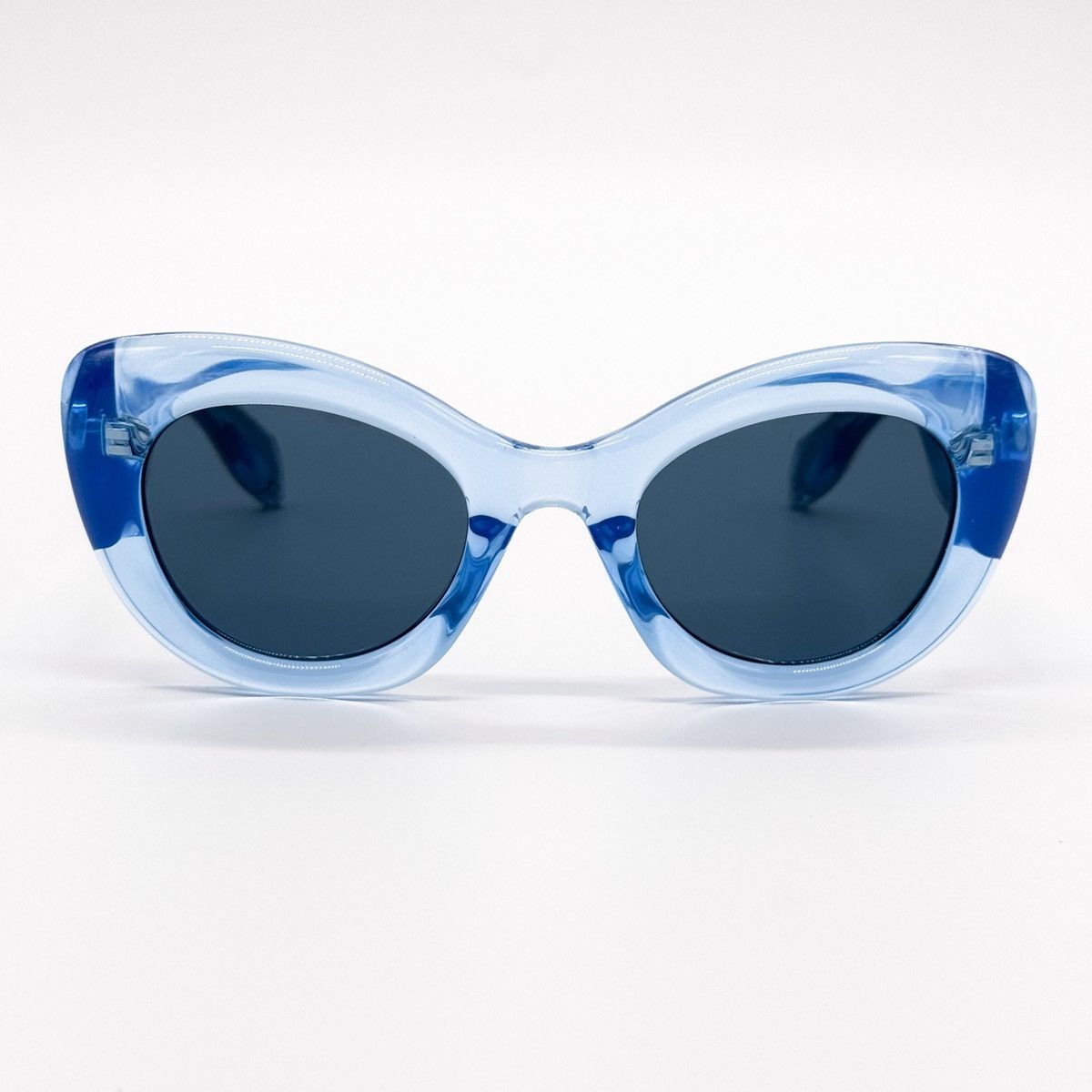 NEW ALEXANDER MCQUEEN AM0403S 004 BLUE WOMEN SUNGLASSES - 3