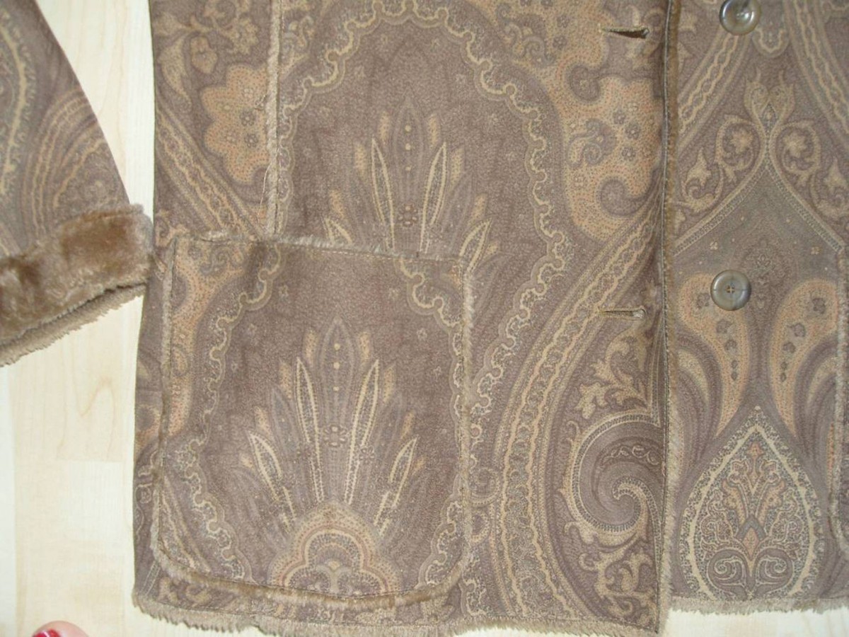 Vintage - Paisley Faux Fur Shearling Jacket - 2