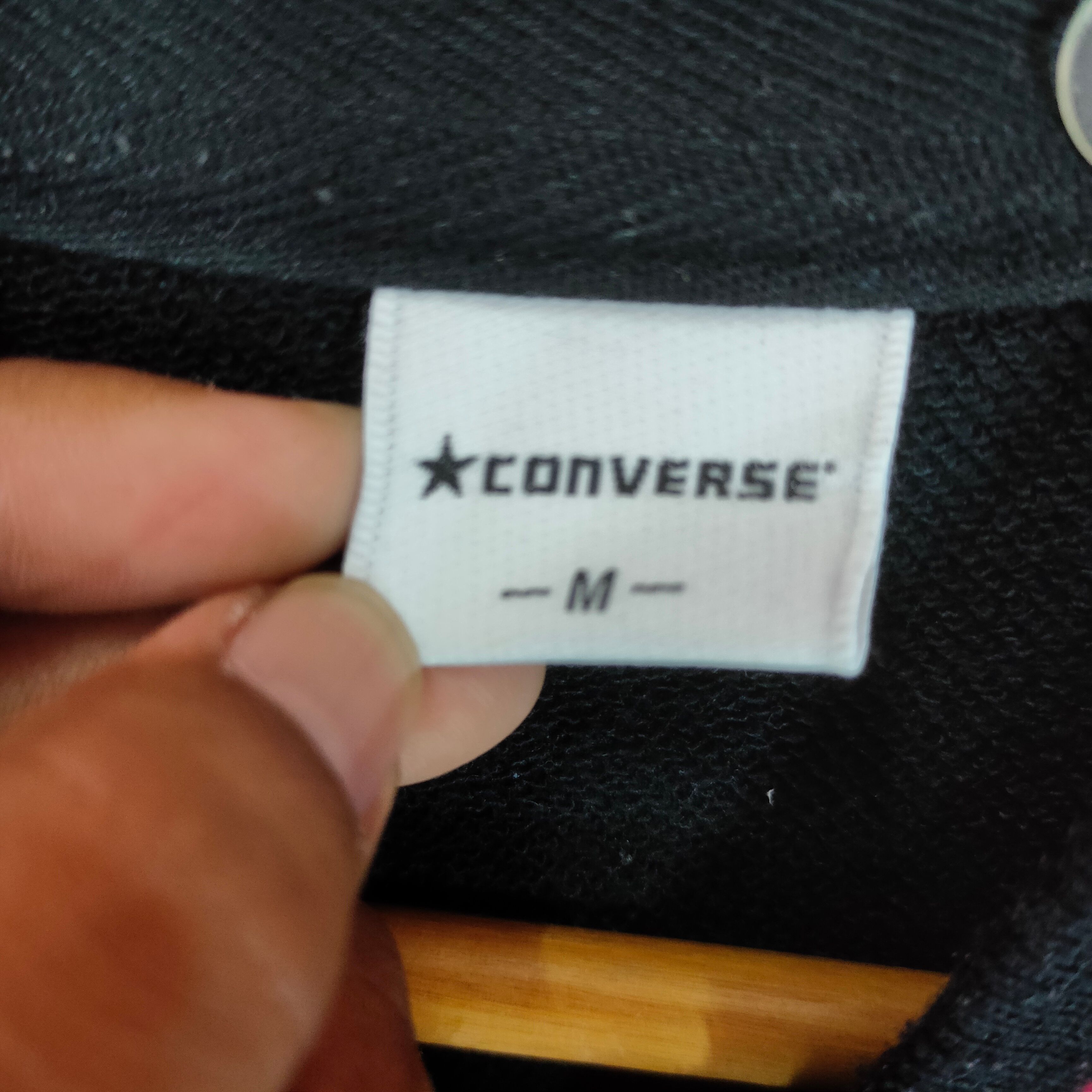 Vintage CONVERSE Embroidery Logo Full Button M Size Varsity - 4