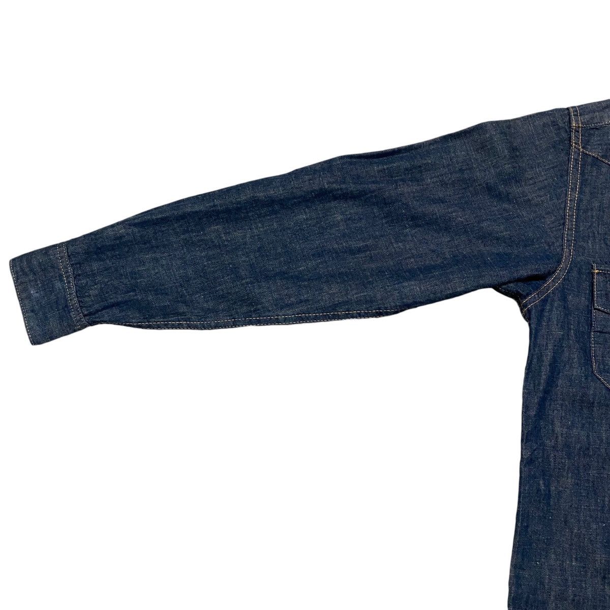 Made in Indigo Western Denim Shirt - 7