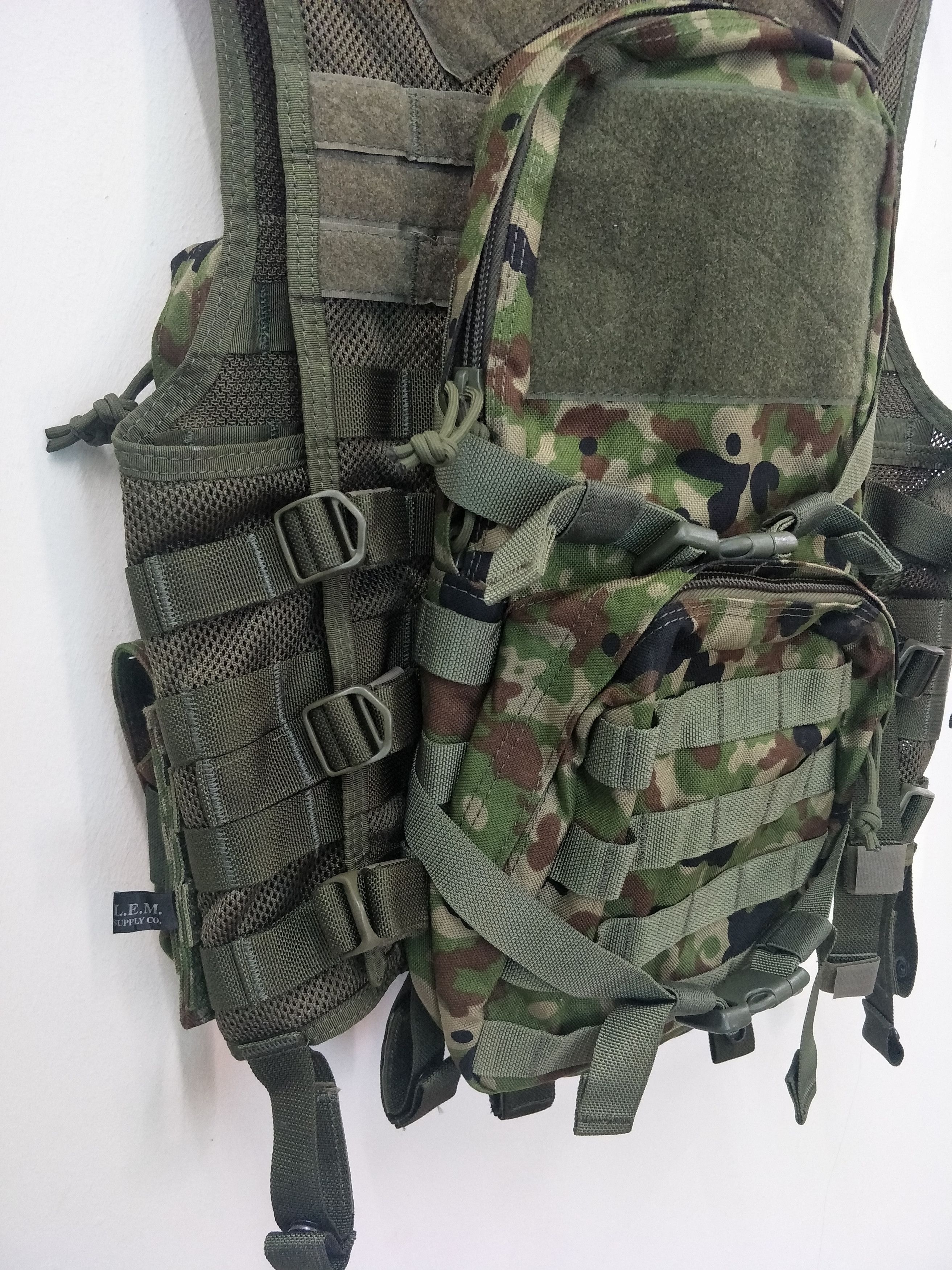 Japanese Brand - Tactical Military Camo Heavy Vest Backpack - 5
