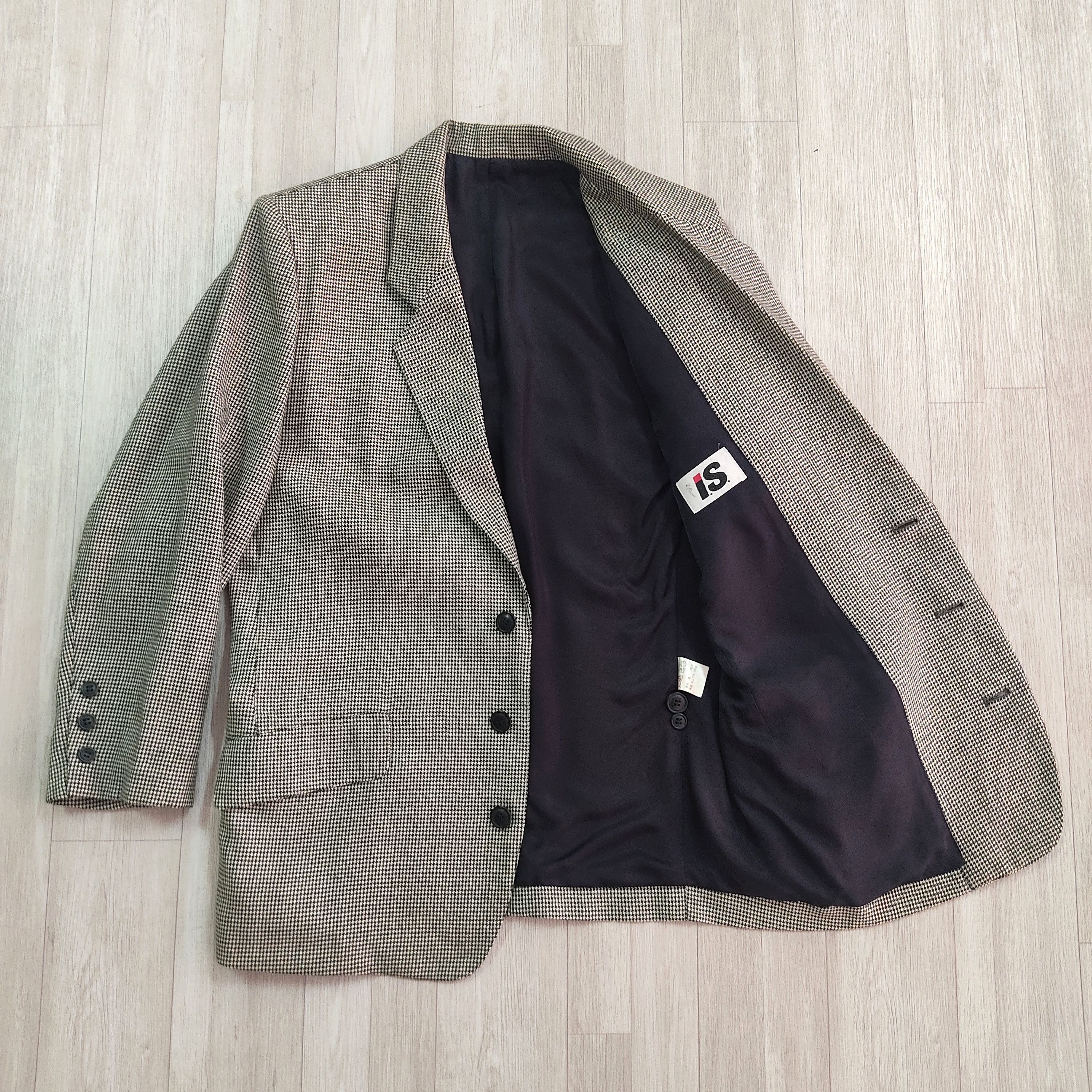 Very Rare - Vtg 80s ISSEY MIYAKE Plaid Tartan Blazer Coat Jacket - 8