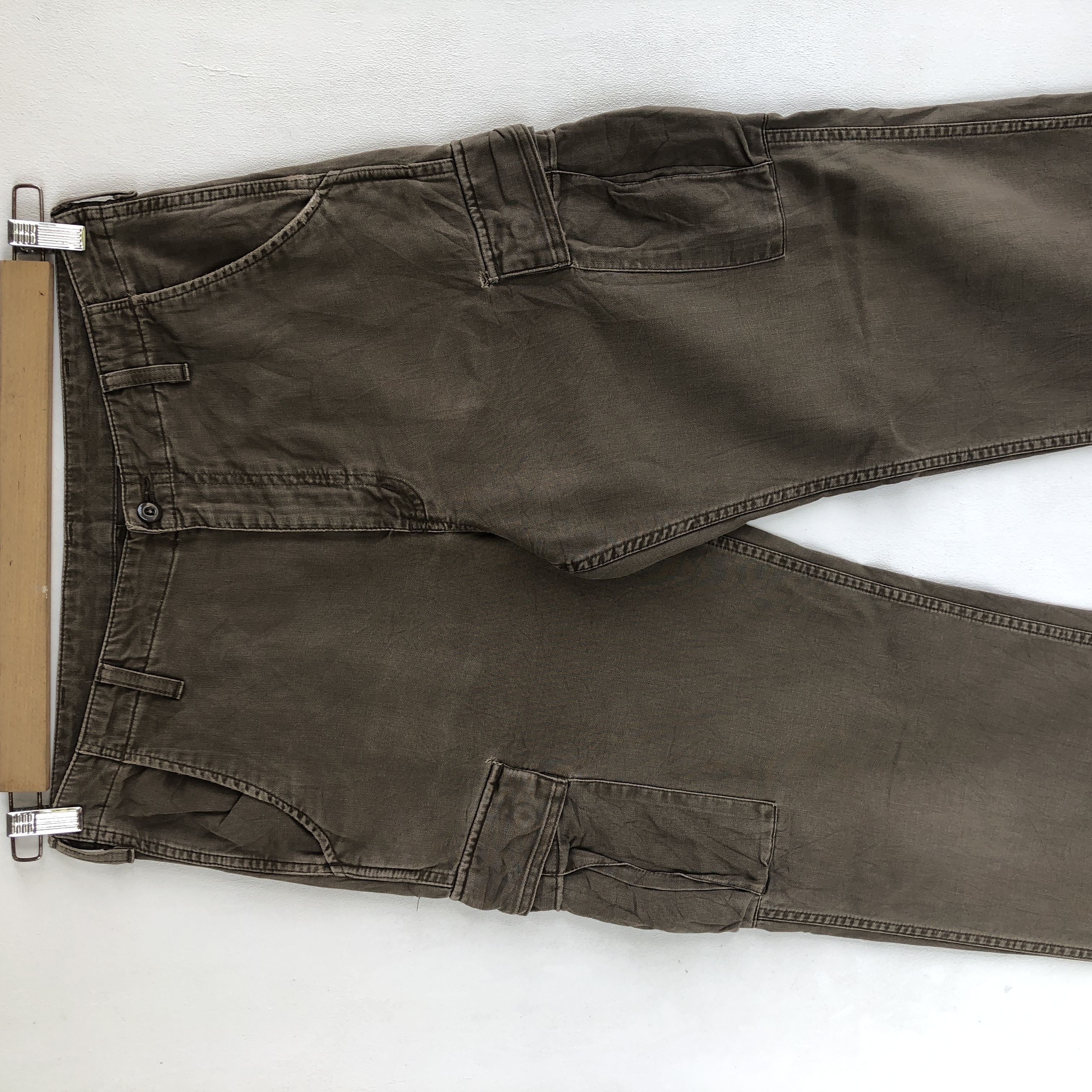 Vintage - Vintage Carhartt Workers Cargo Pants Multi Pocket Trousers - 3