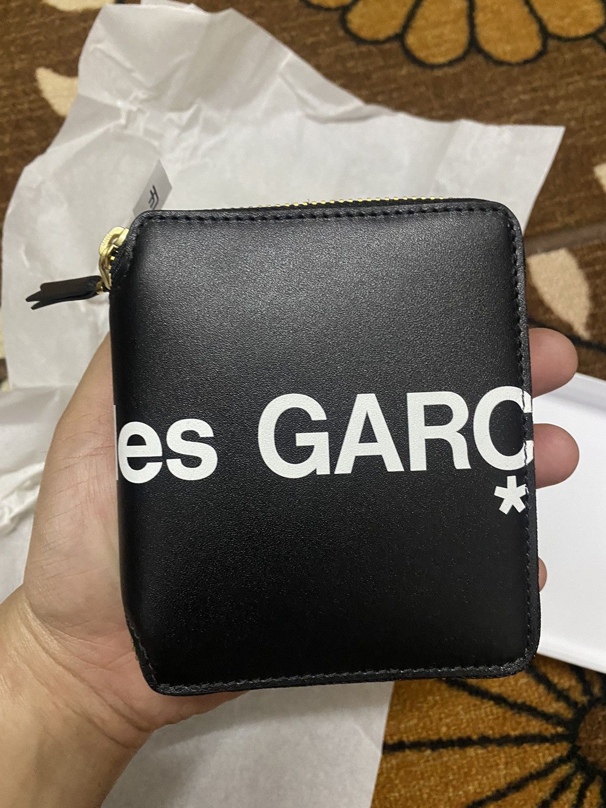 Comme Des Garçons Wallet logo-print zip-fastening wallet - 3