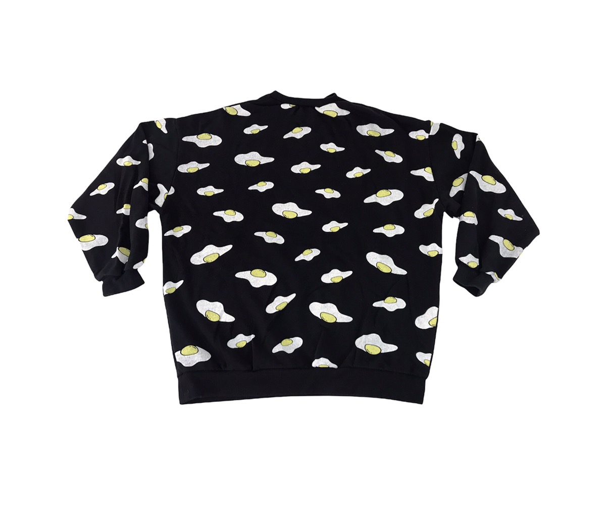 Punyus Mens White Medamayaki deals Egg Print Long Sleeve Sweatshirt Size XL