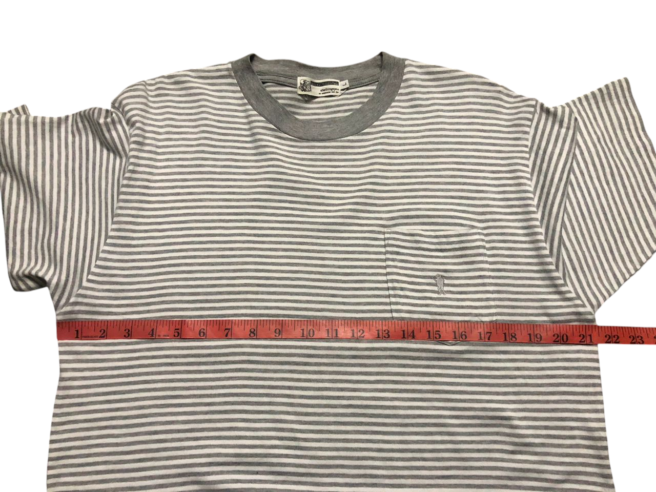 Vintage A Bathing Ape General Stripe Pocket Tee Small Logo - 14