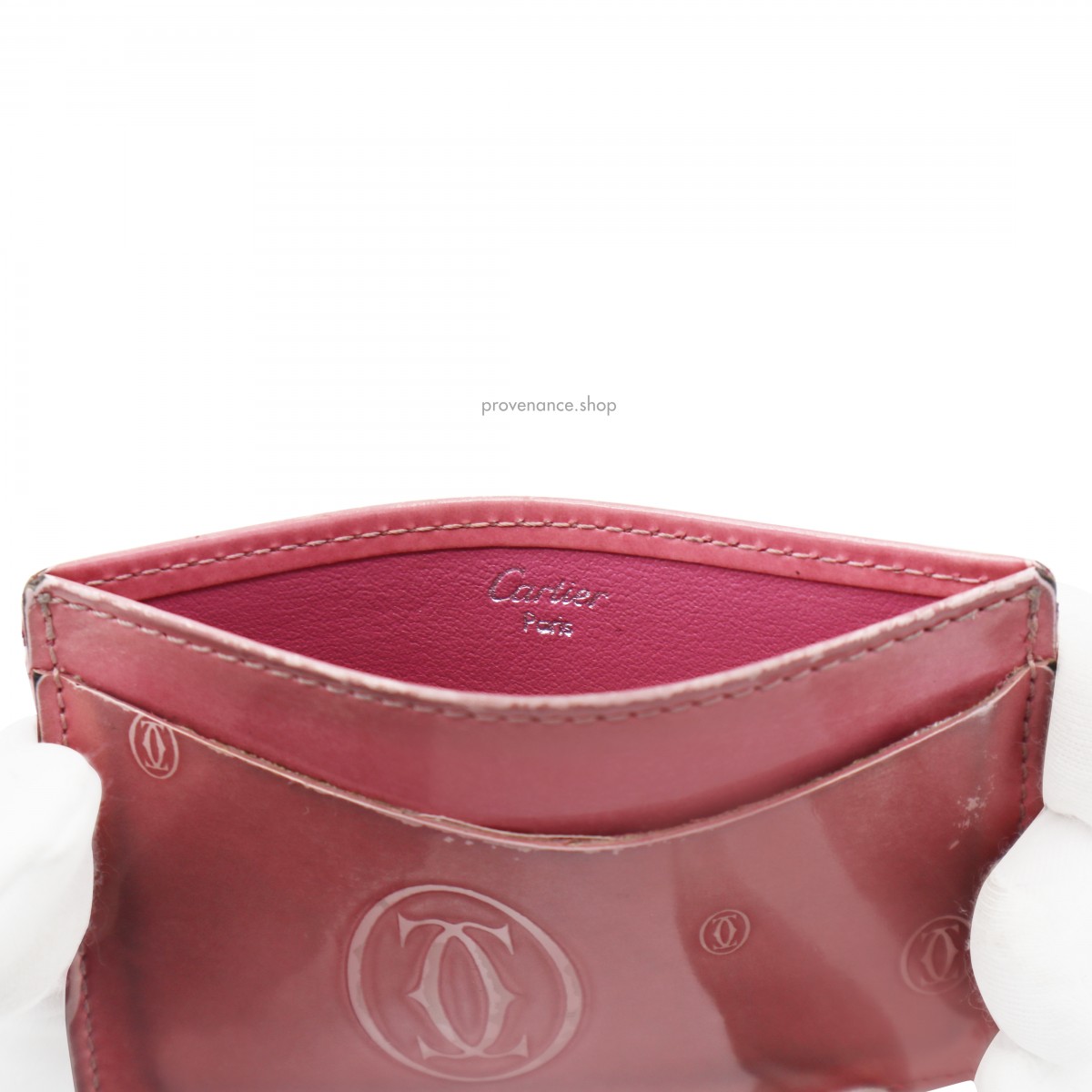 Cartier Happy Cardholder - Pink Patent Leather - 6
