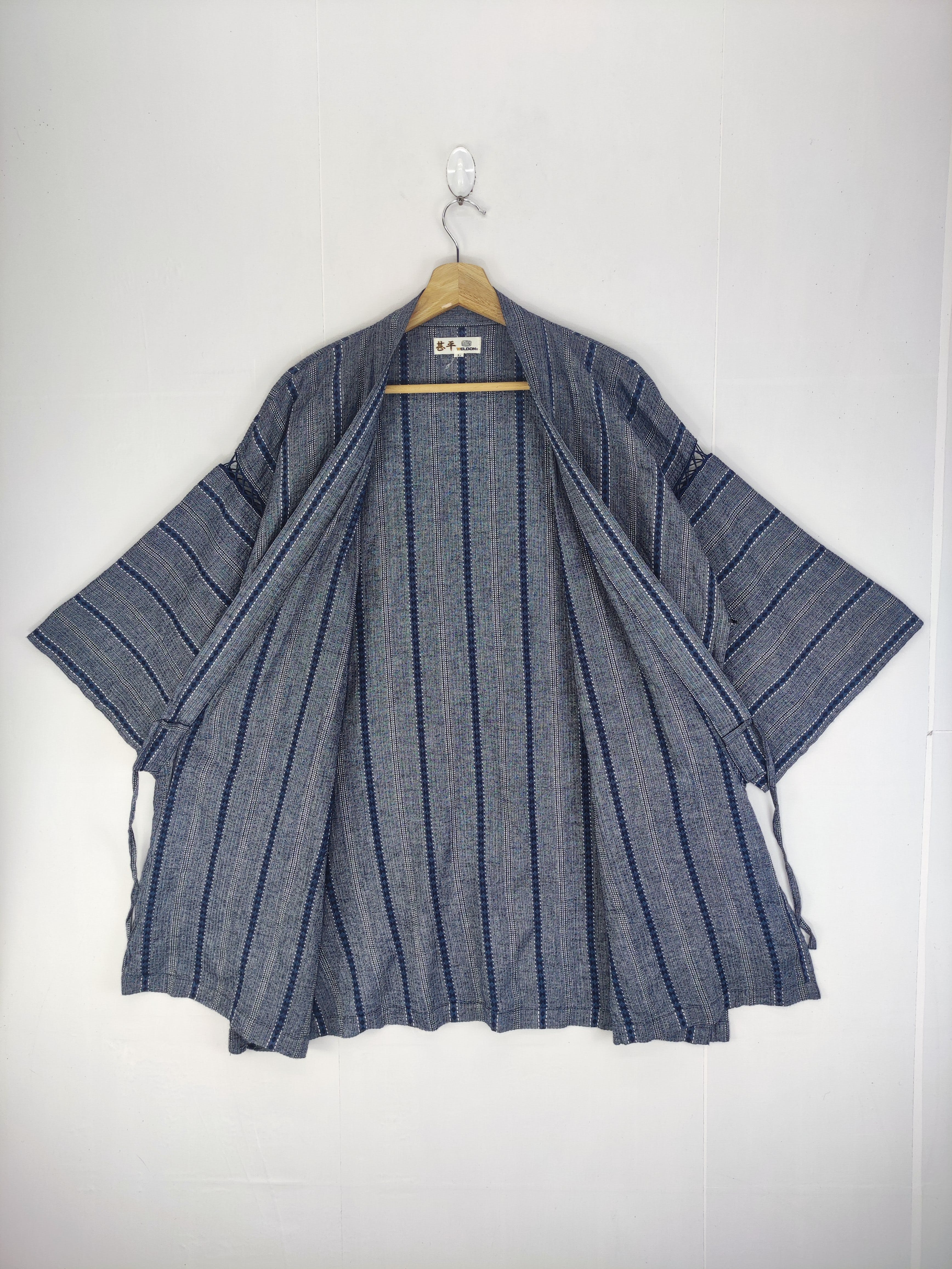 Komono - Vintage kimono Cardigan Striped Weldon - 3