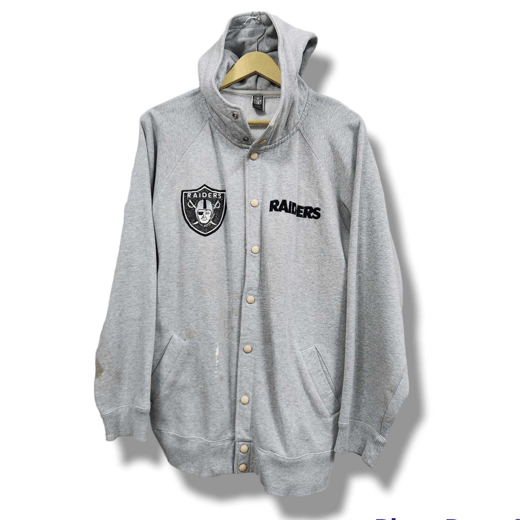 Vintage Oakland Raiders NFL Hoodie Varsity Jacket - 1