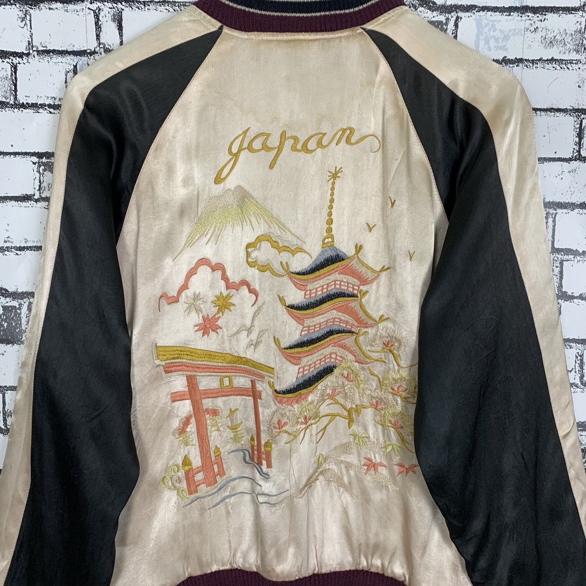 Sukajan Souvenir Jacket - Vintage Sukajan Souvenir Embroidery Riversible Jacket - 12