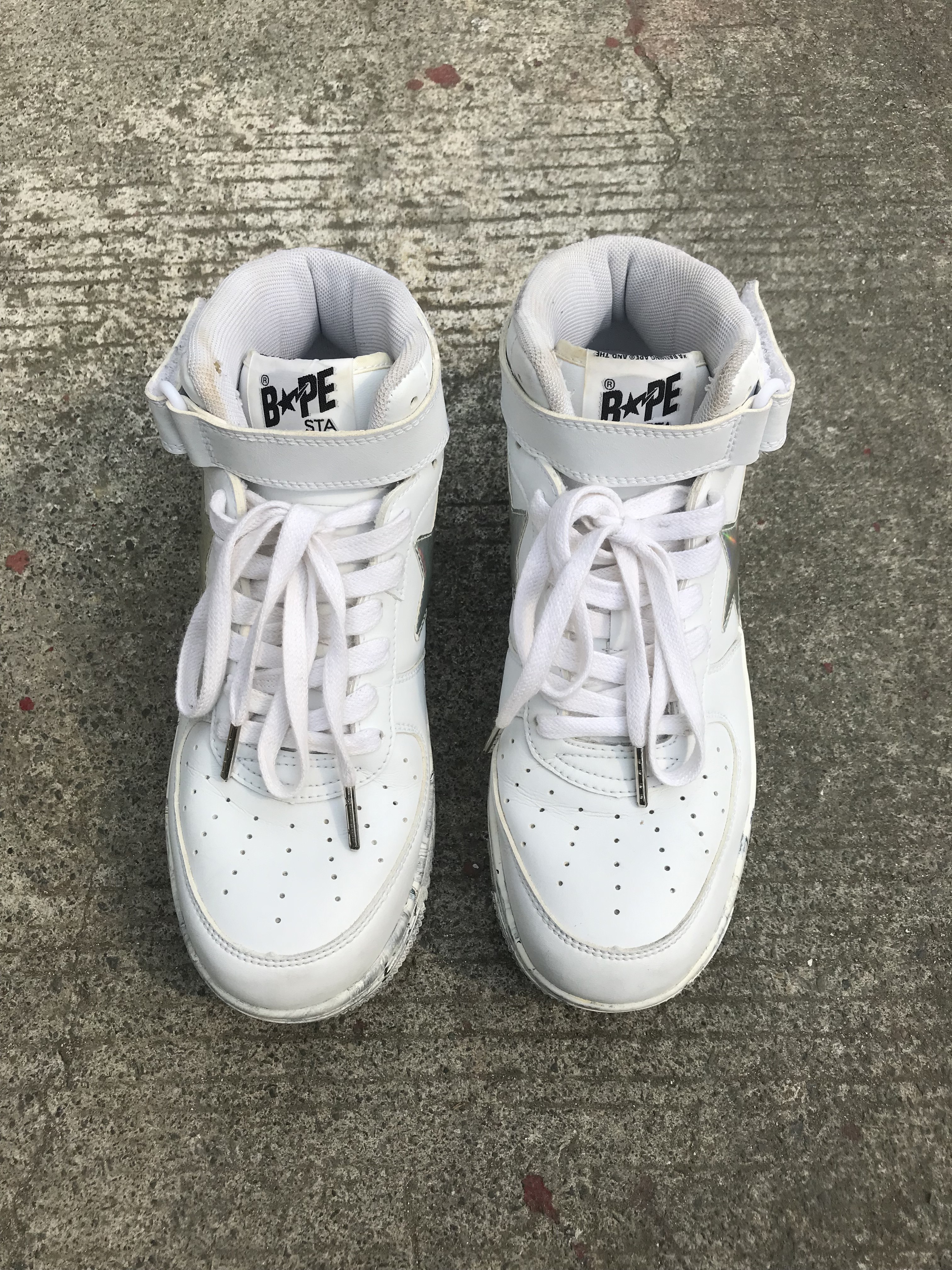 Bapesta Mid White Marble - 3