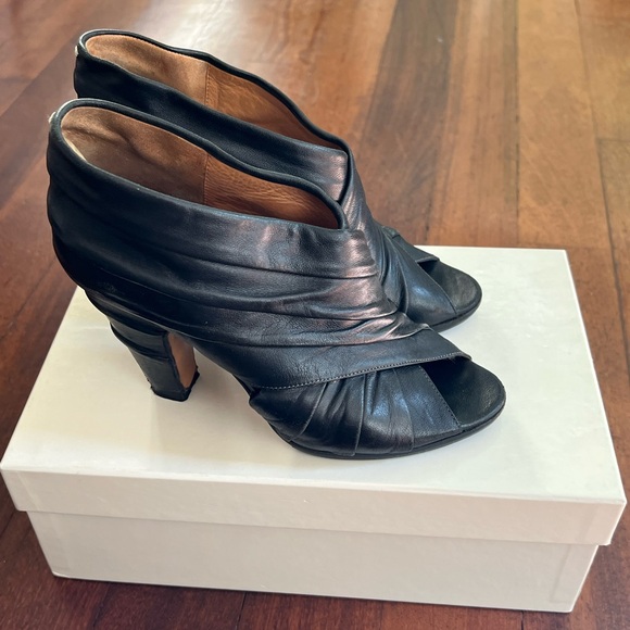 Martin Margiela Twist Wrap Peep Toe Bootie - 3